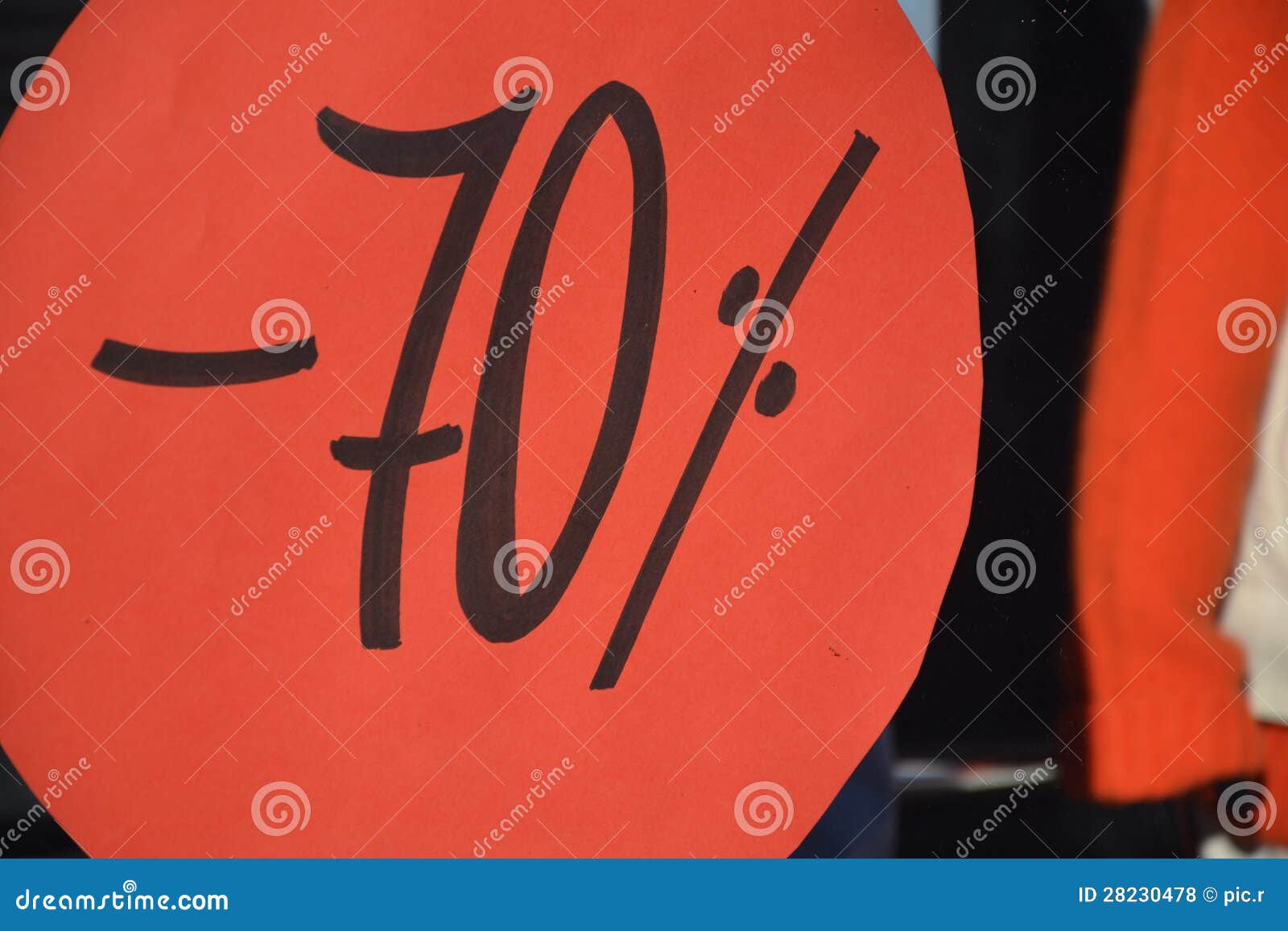 Seasonal Discount 70 Percent Stock Photo Image of banner, percent