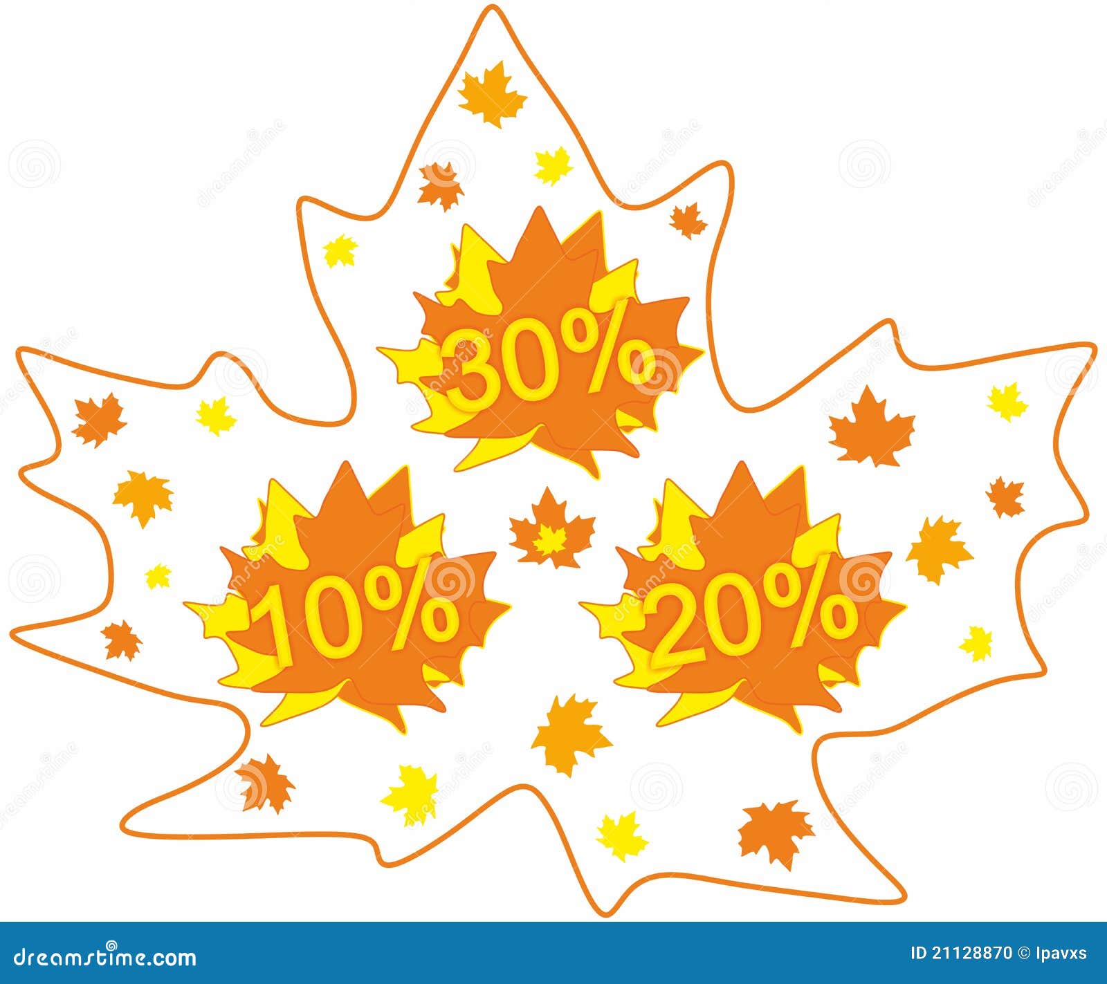 Seasonal discounts stock illustration. Illustration of autumn 21128870