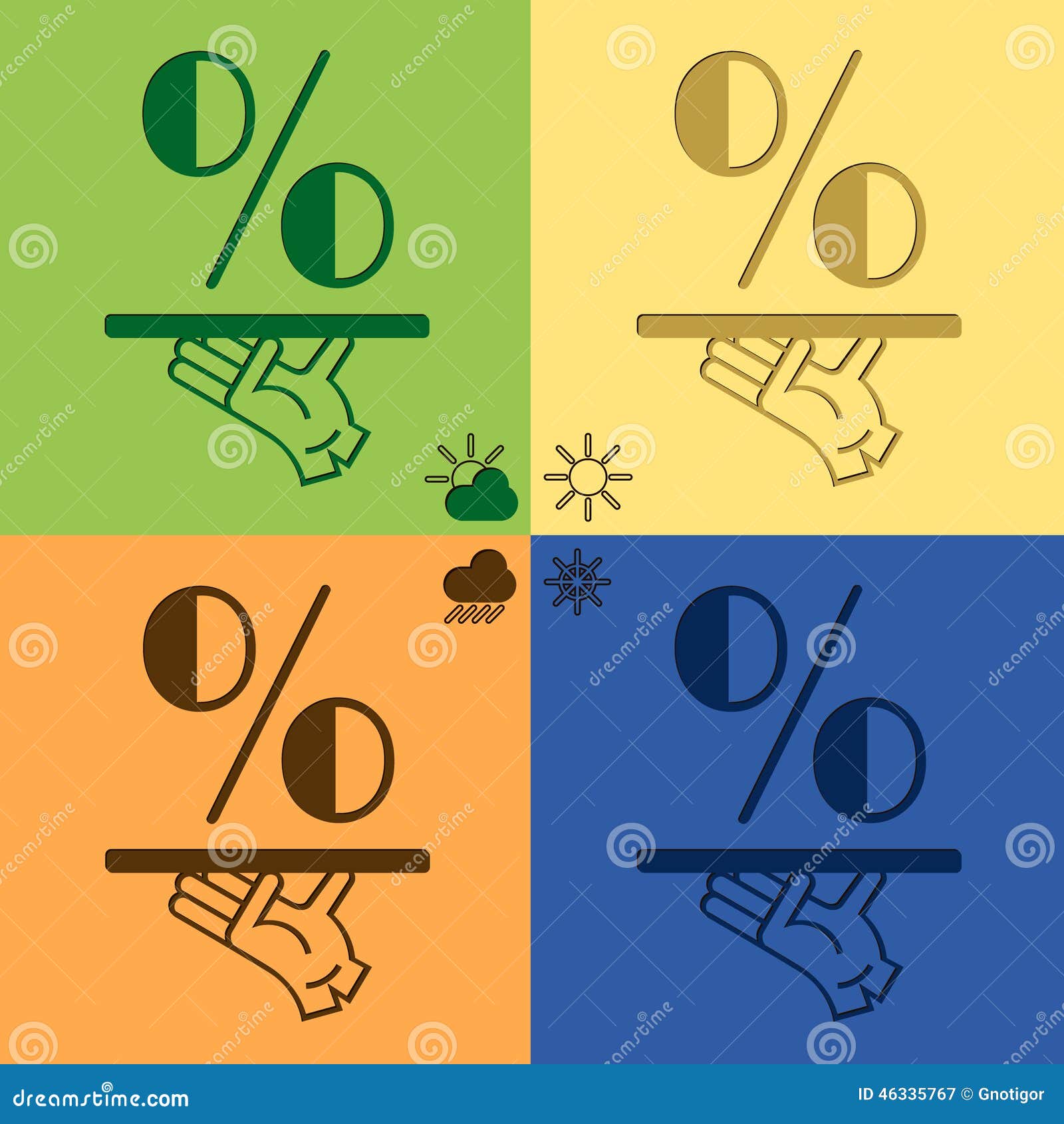 Seasonal discounts stock vector. Illustration of vector 46335767