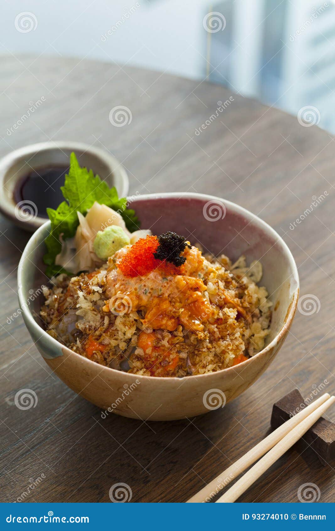 Seasoned Cod Roe On The Rice Stock Photo Image Of Japanese Product