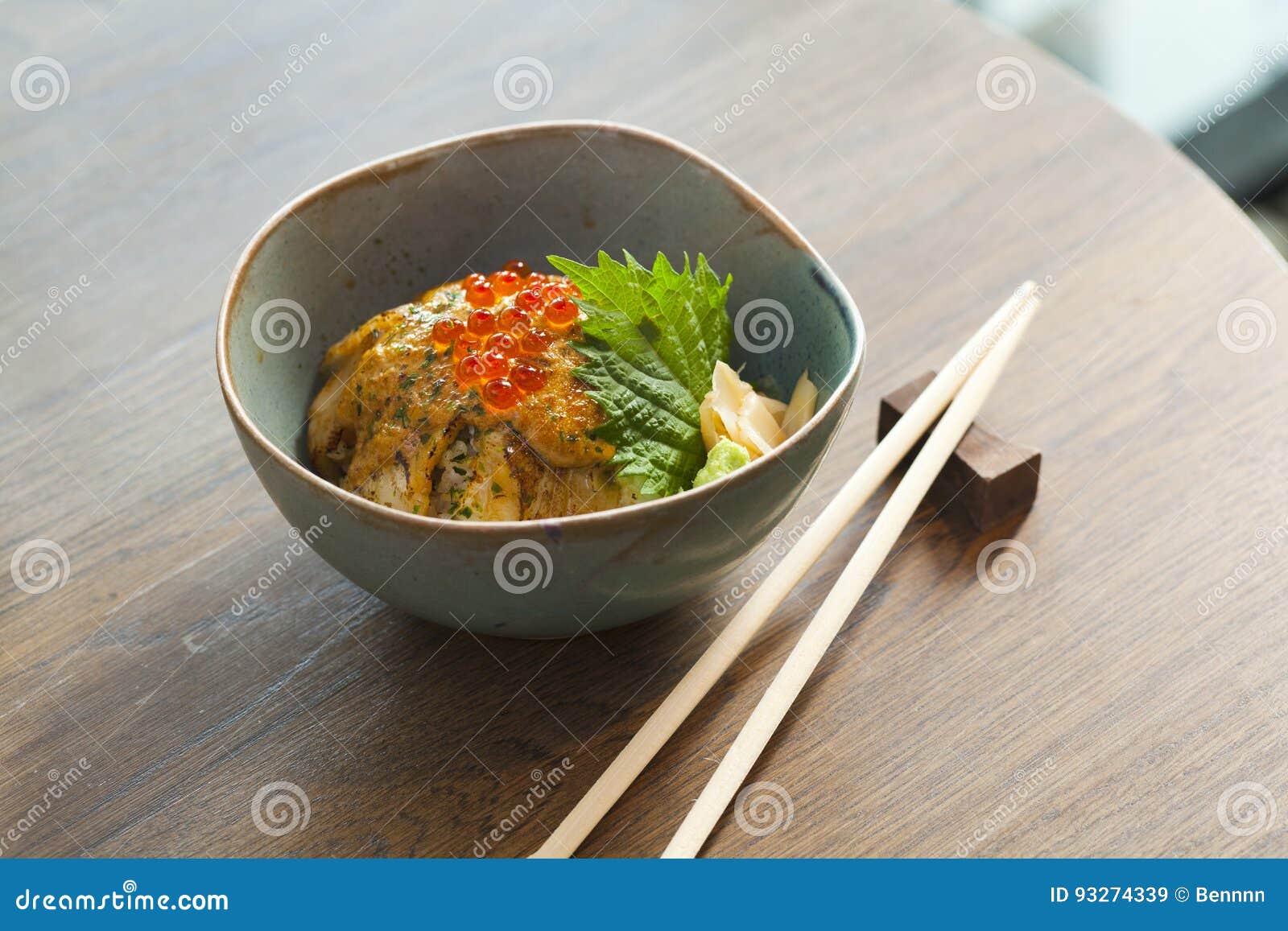 Seasoned Cod Roe On The Rice Stock Image Image Of Product Close