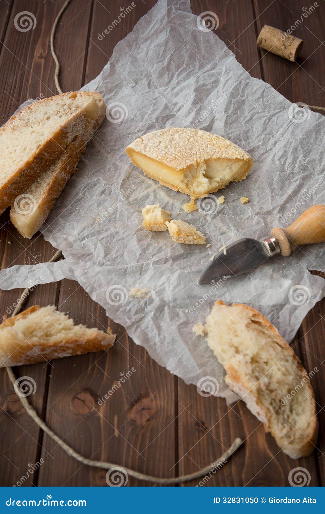 Seasoned italian Cheese stock photo. Image of bread, product 32831050