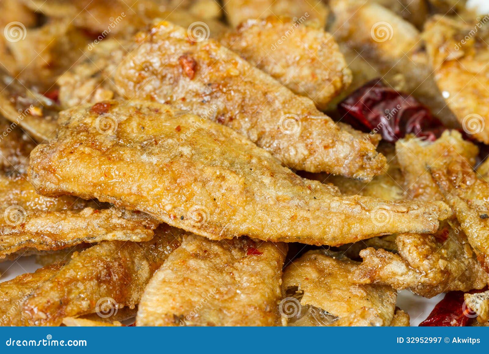 Seasoning Crispy Fried Fish Stock Image Image of spain, asian 32952997