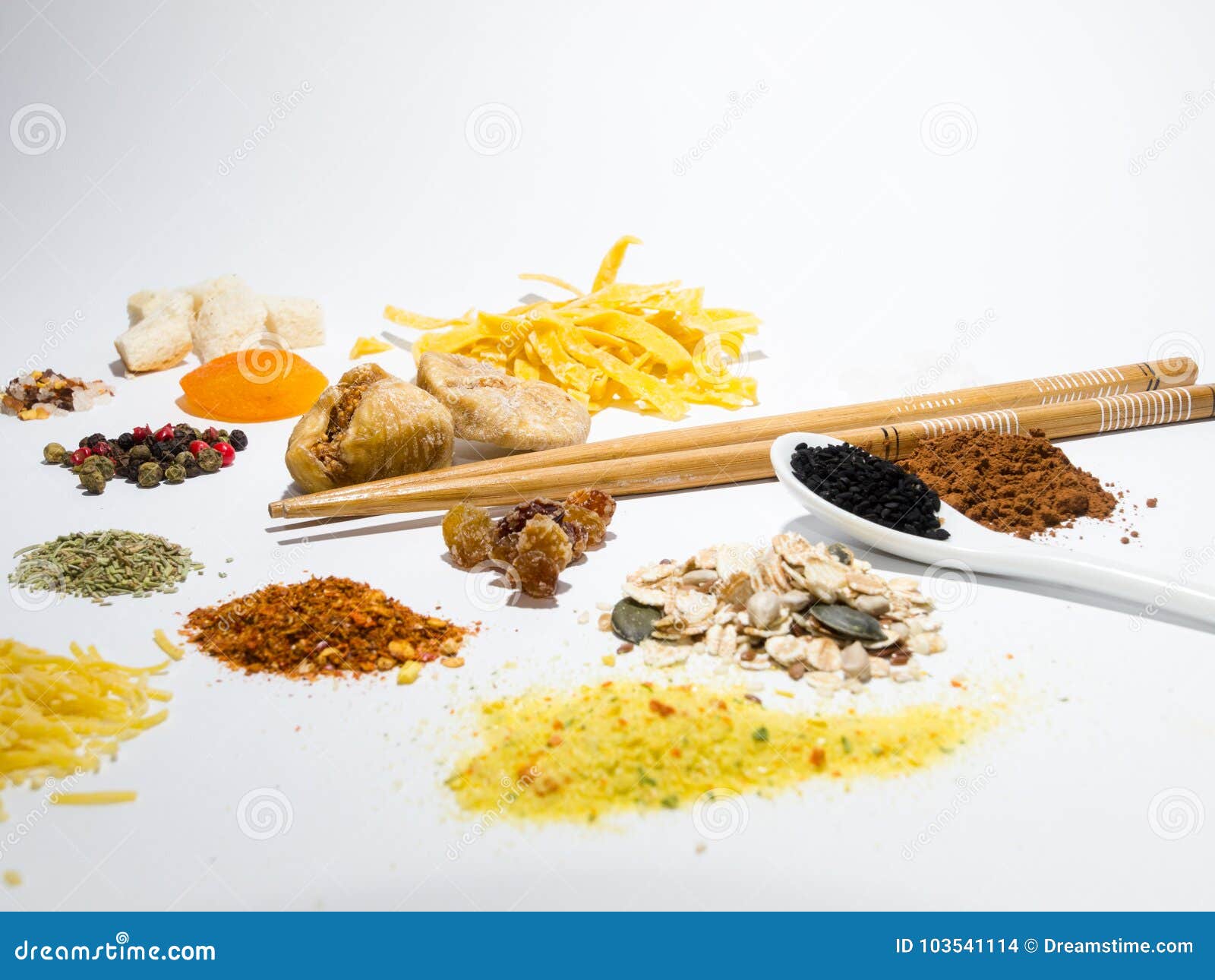 Seasoning and ingredients. stock photo. Image of group 103541114
