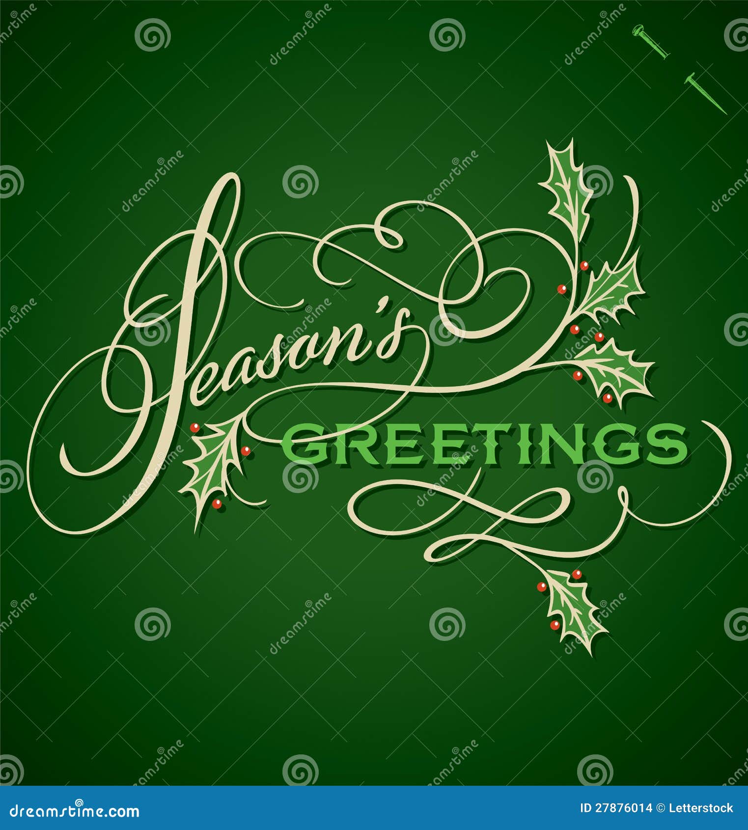 seasons greetings hand lettering ()