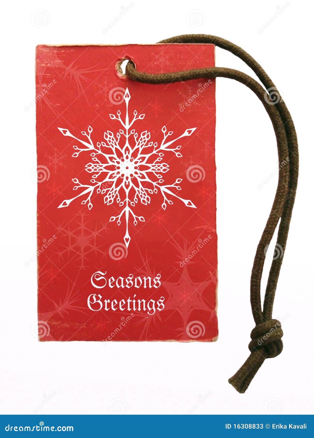 Seasons greetings tag stock illustration. Illustration of christmas ...