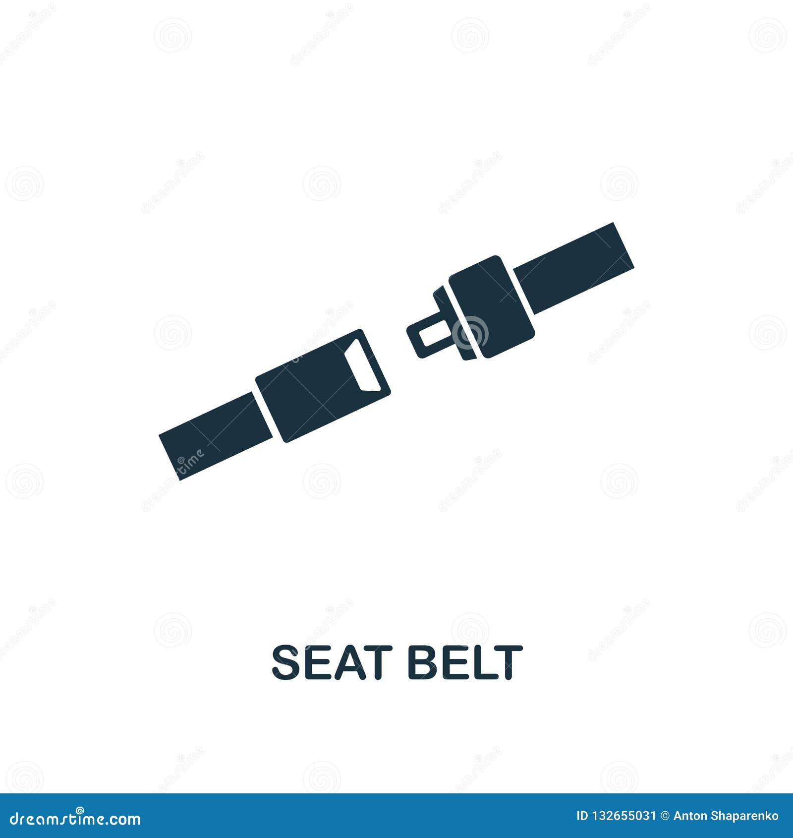 seat belt icon. premium style  from public transport icon collection. ui and ux. pixel perfect seat belt icon for web 