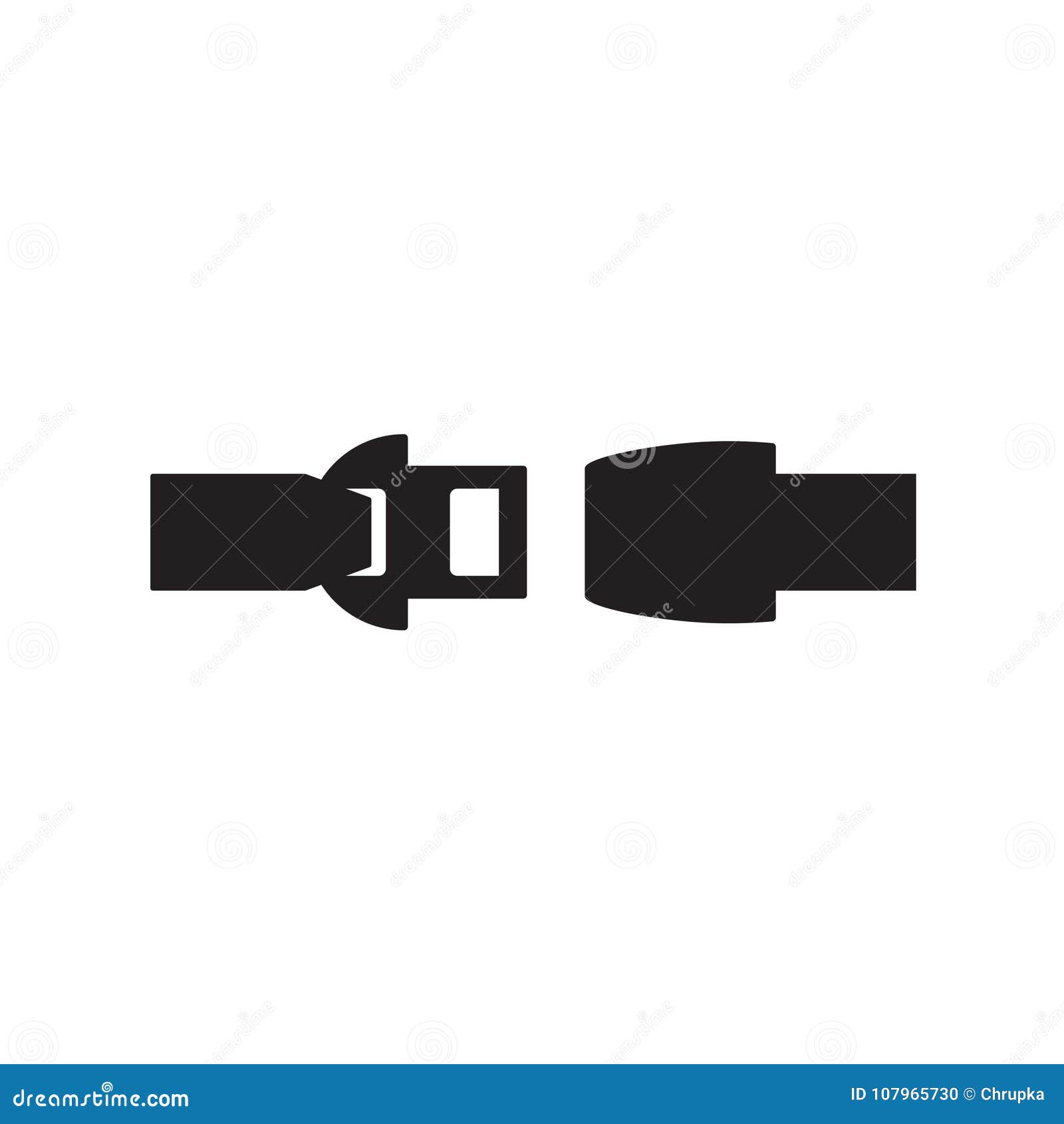 Seat belt icon stock vector. Illustration of care, crash - 107965730