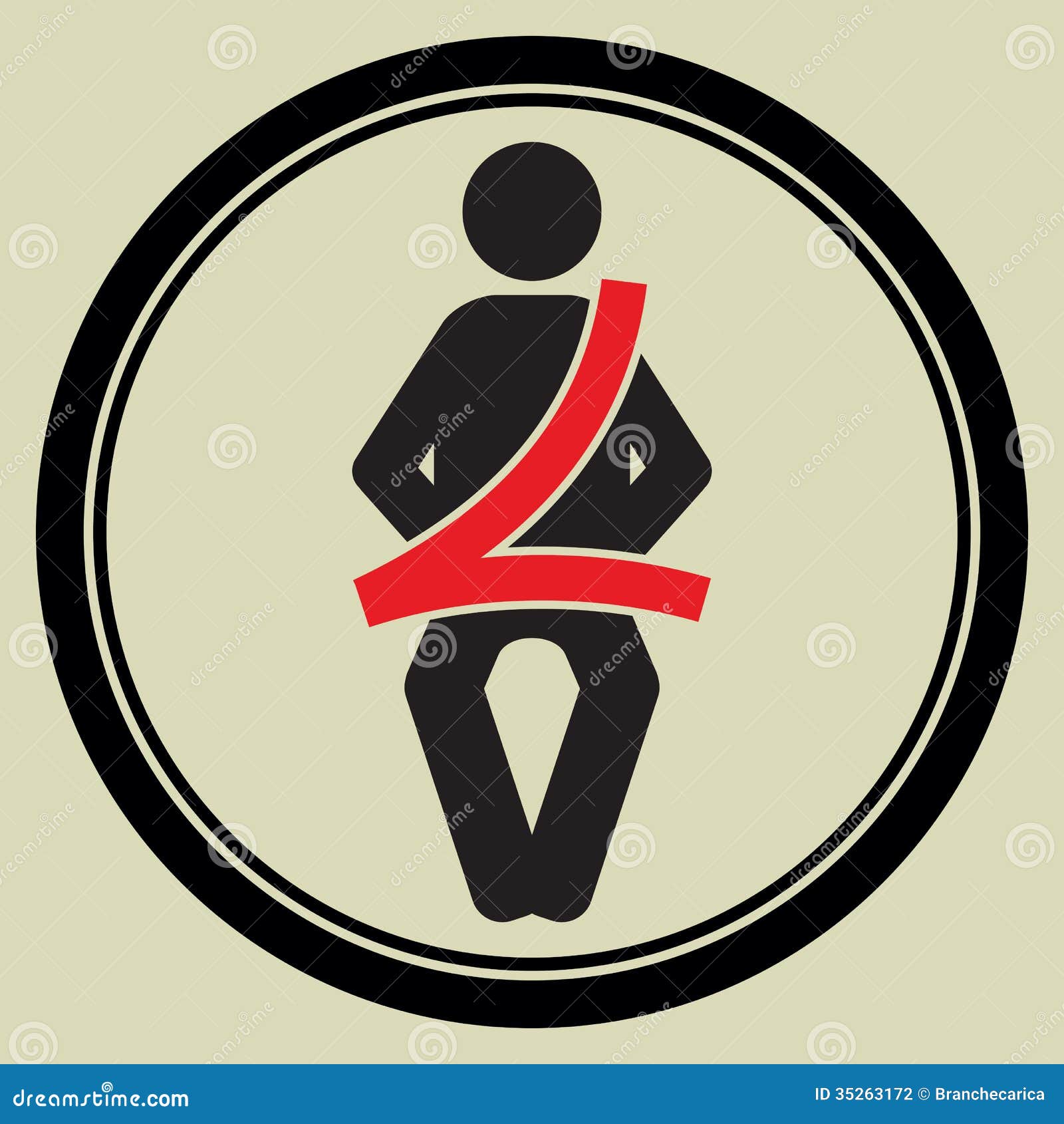 Seat Belt Sign Stock Photography Image 35263172