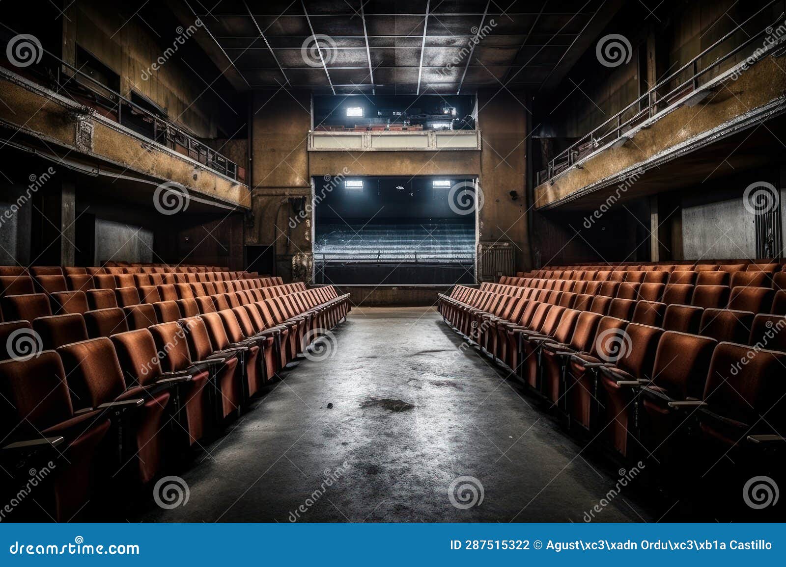 Seating Room of a Large Theater. Stock Photo Image of stage, theater