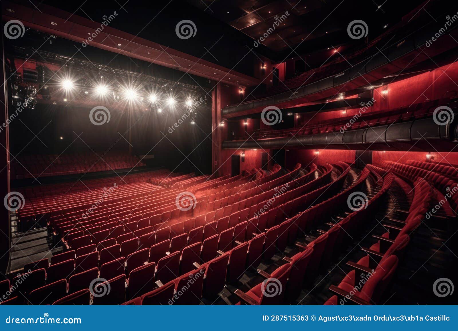 Seating Room of a Large Theater. Stock Image Image of movie, play