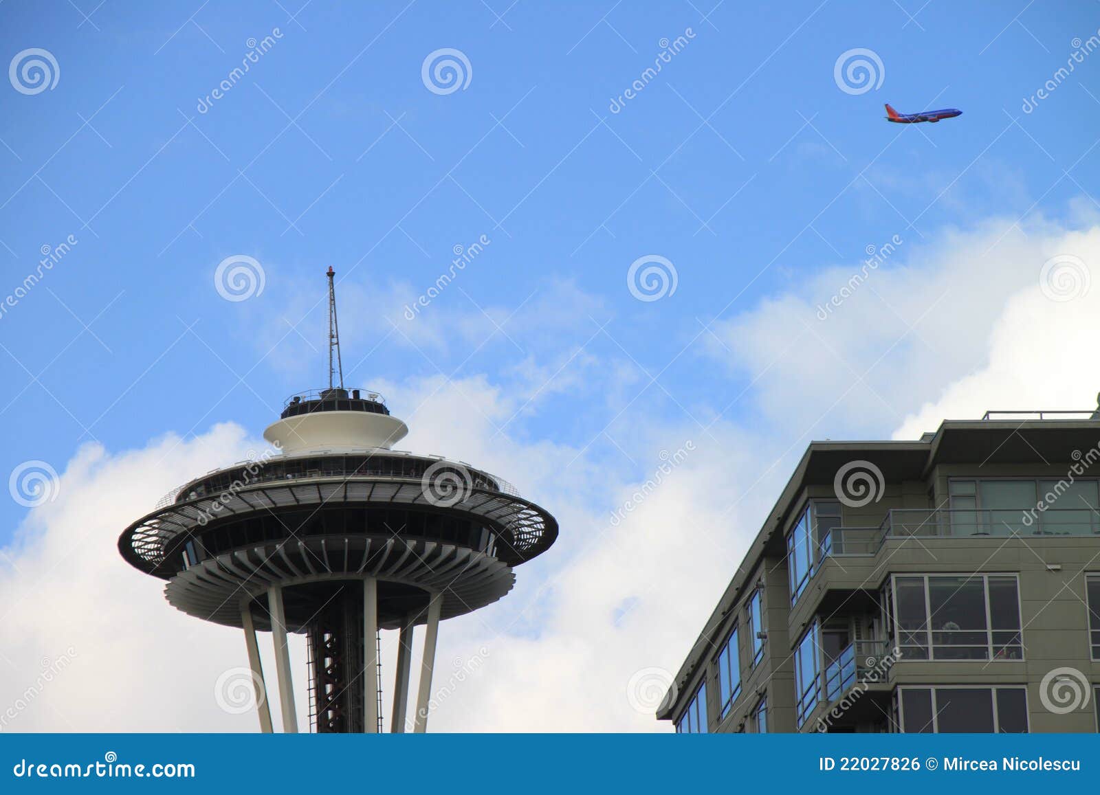 Seattle needle editorial photo. Image of business, american 22027826