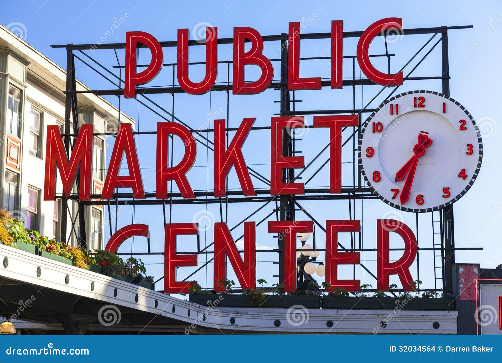WA Seattle Details about   Original PHOTOGRAPH at Pikes Market PUBLIC MARKET Sign 