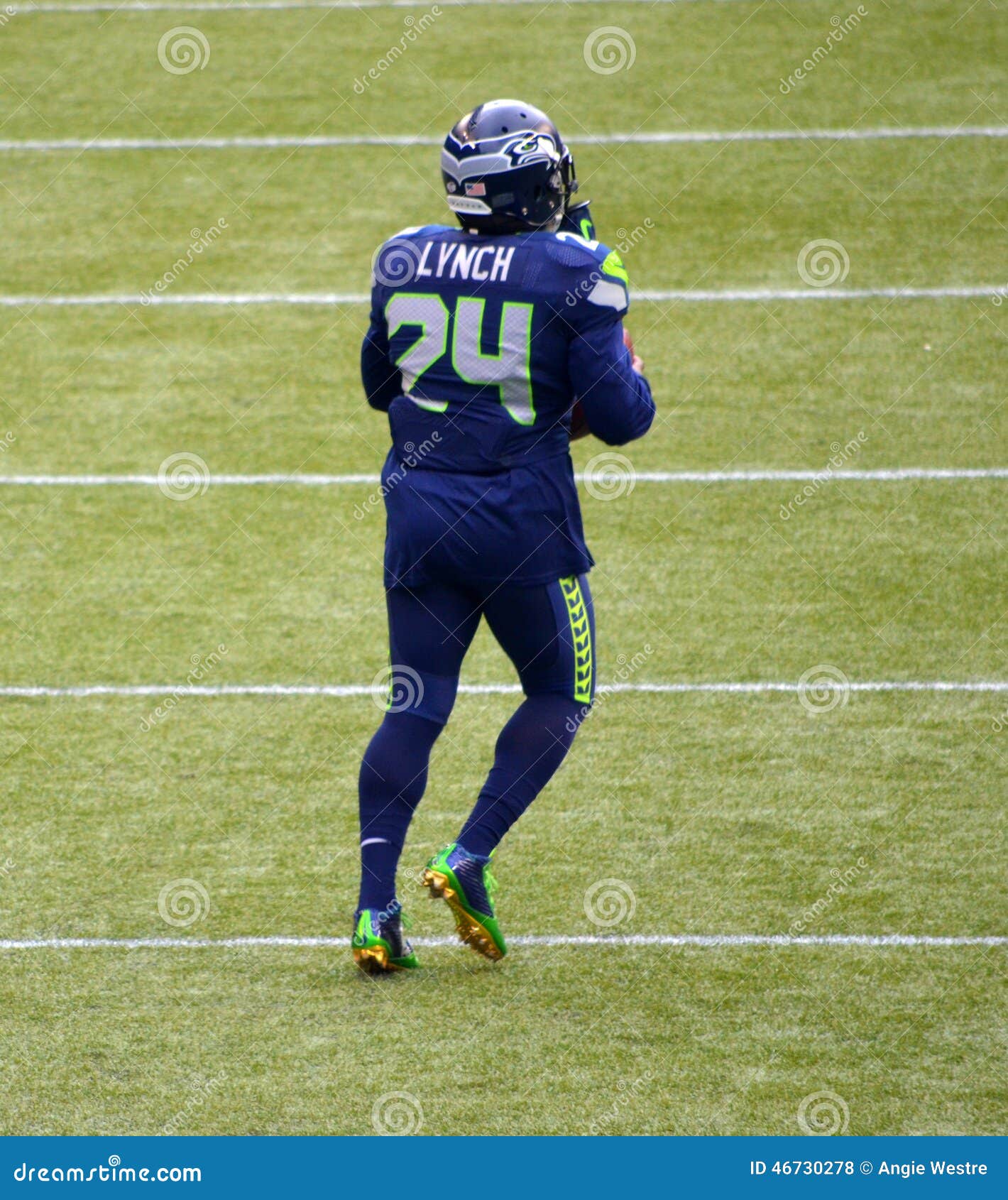 Seattle Seahawk Running Back Marshawn Lynch Editorial Stock Photo