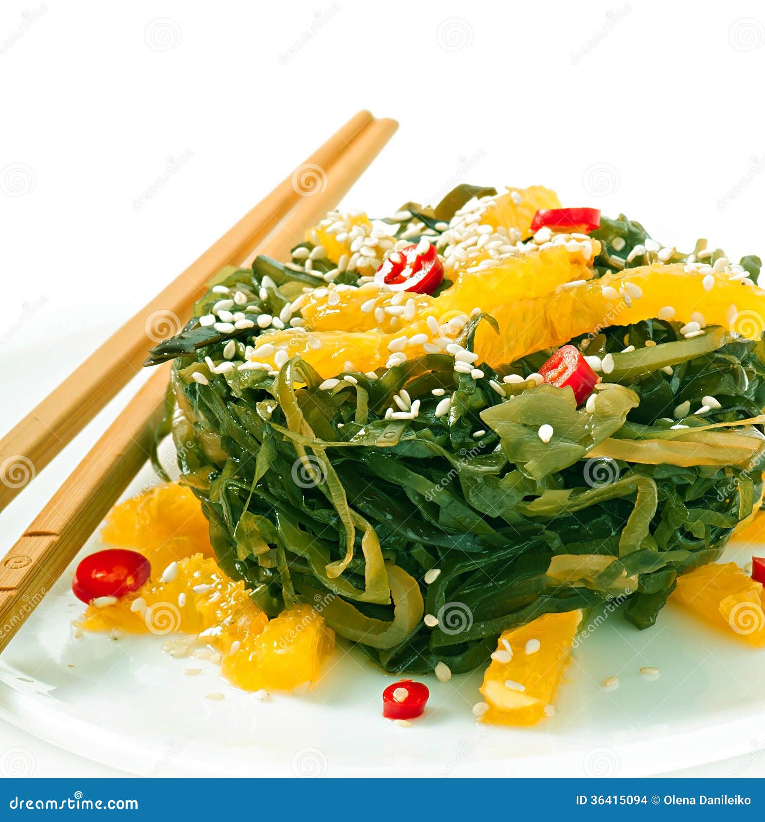 Seaweed salad stock photo. Image of delicious, dinner 36415094