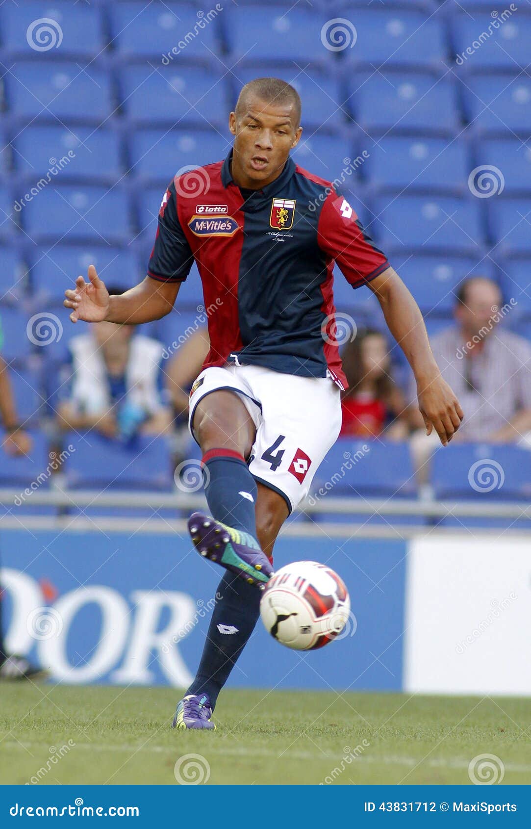 Genoa, Italy. 13 August 2021. Players of Genoa CFC pose for a team