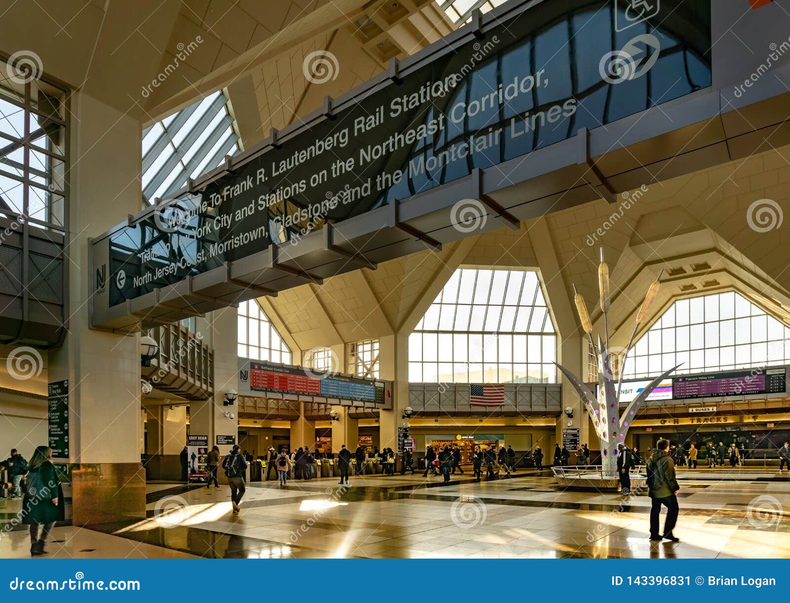 Secaucus NJ /United States Mar 19 2019: Landscape View of the Main Secaucus NJ /United States Mar 19 2019: Landscape View of the Main