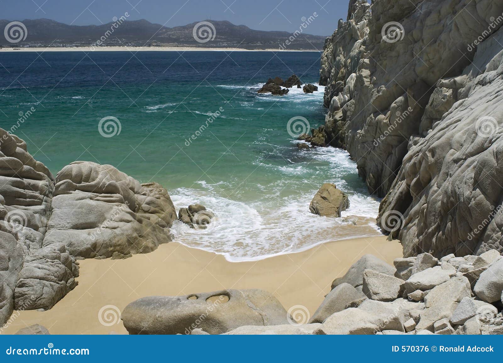 Secluded Beach at Lands End Stock Photo Image of landscape, formation