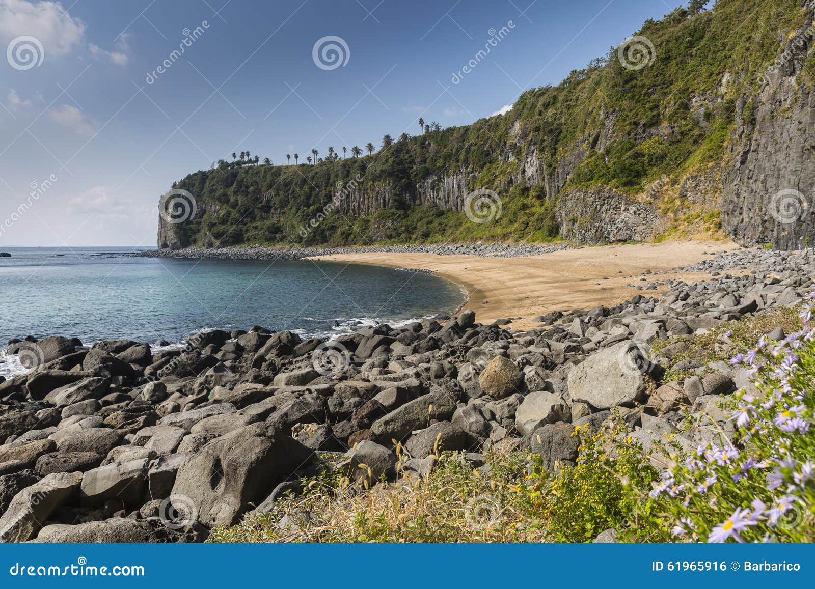 secluded and desolated beach