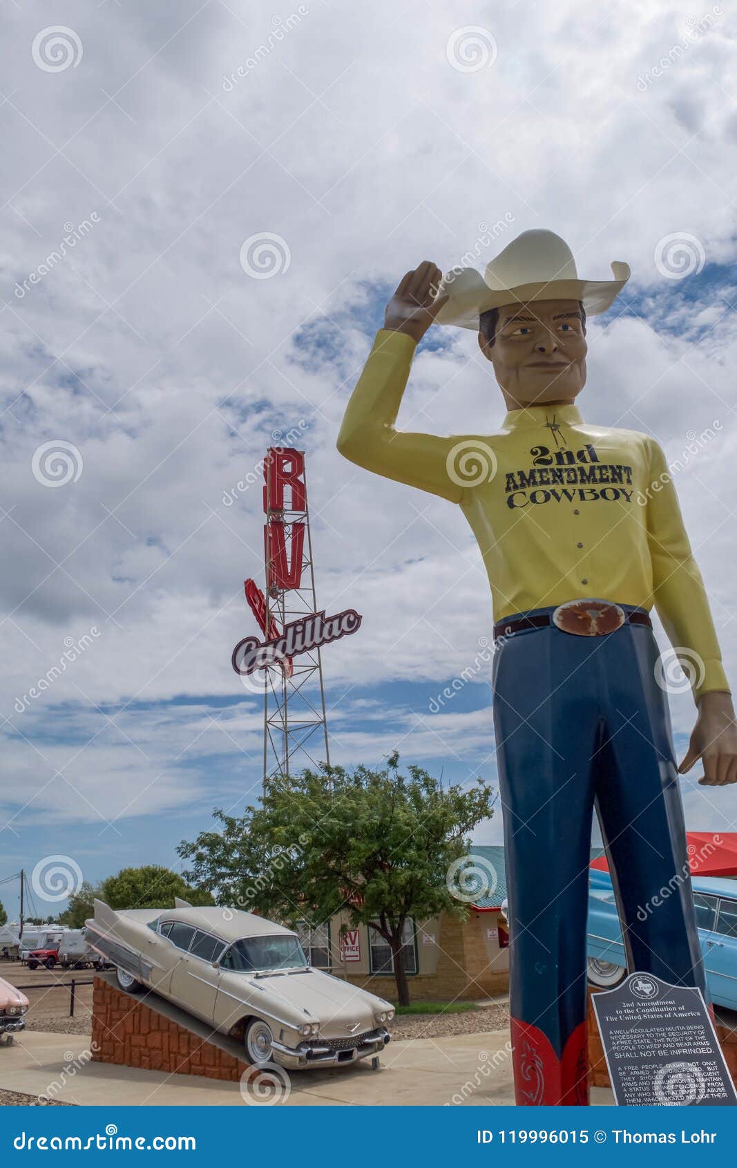 Second Amendment Cowboy Muffler Man Editorial Image Image of