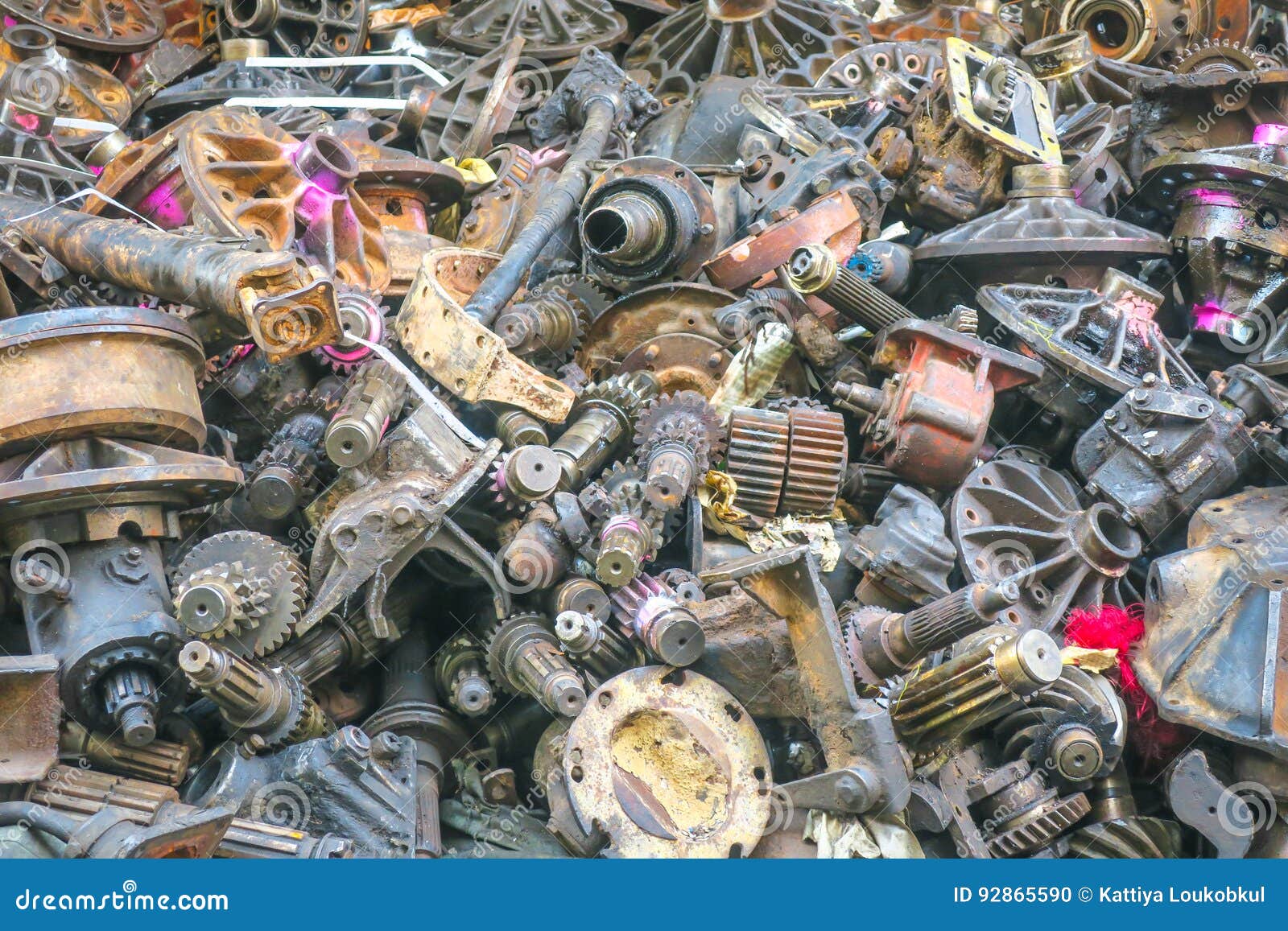 The Second Hand Auto Pasts, Spare Parts. Stock Photo Image of engine