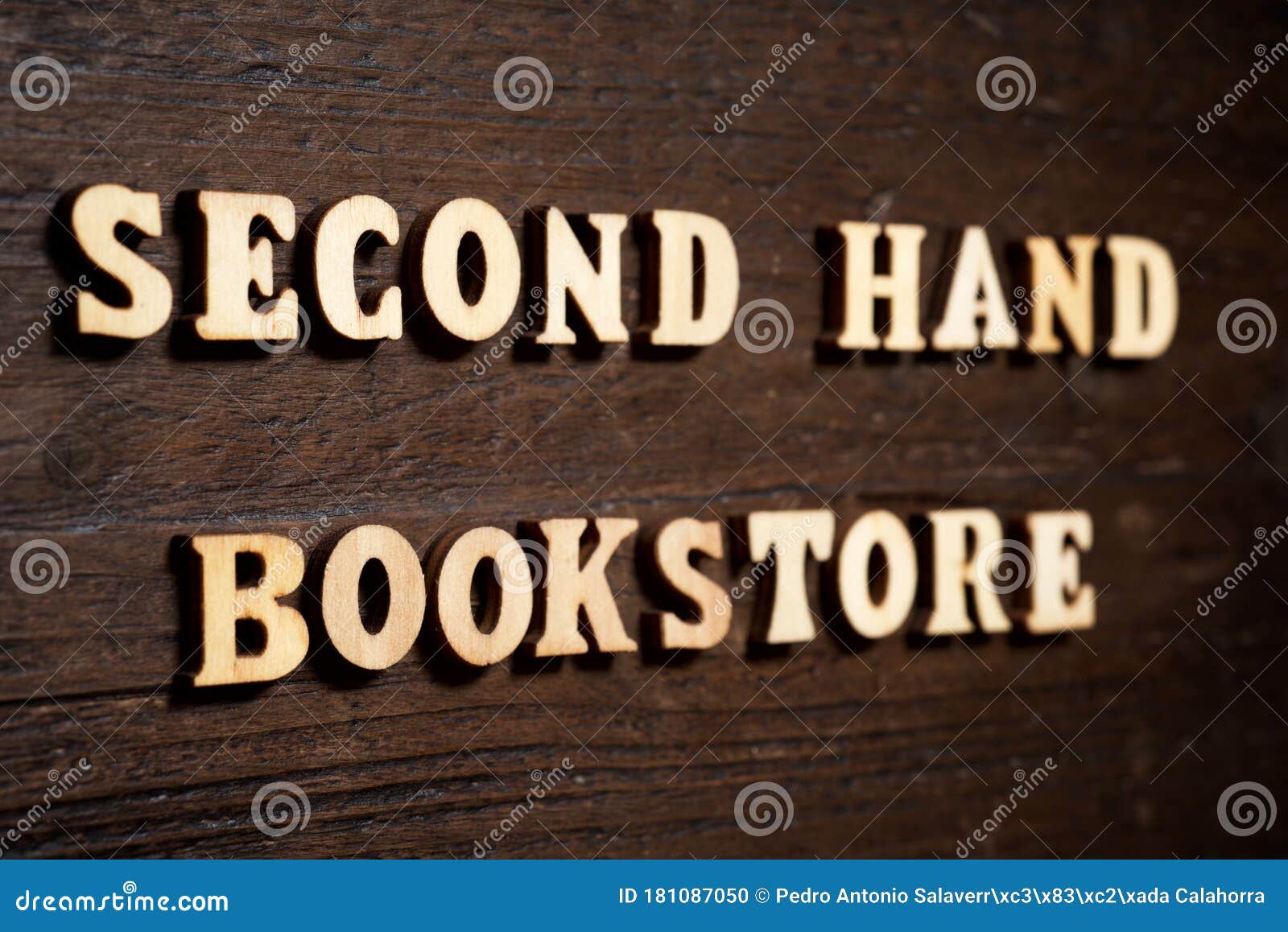 Second hand bookstore stock photo. Image of 181087050