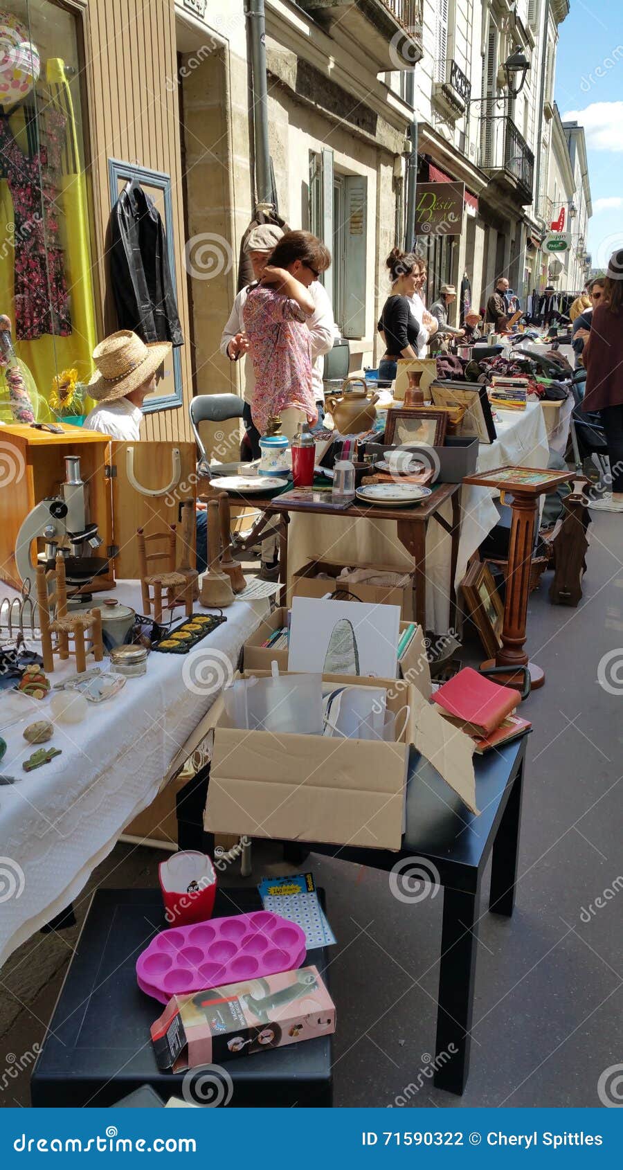 Second Hand Street Market in Tours, France Editorial Photography ...