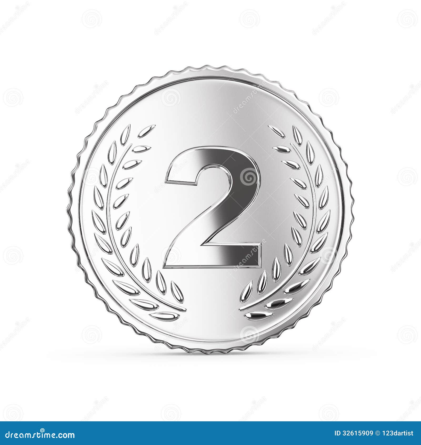 Second Place Medal Render Stock Illustration Illustration Of Medal