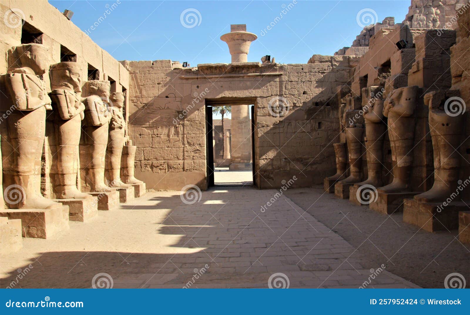 Second Pylon of the Luxor Temple, Egypt Stock Photo Image of monument