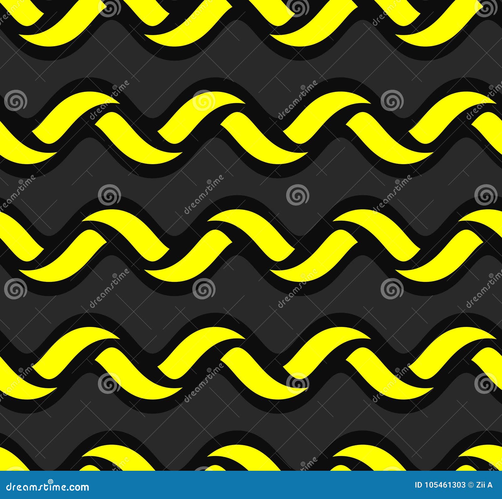 line rope simple yellow black vertical seamless pattern | taliia series