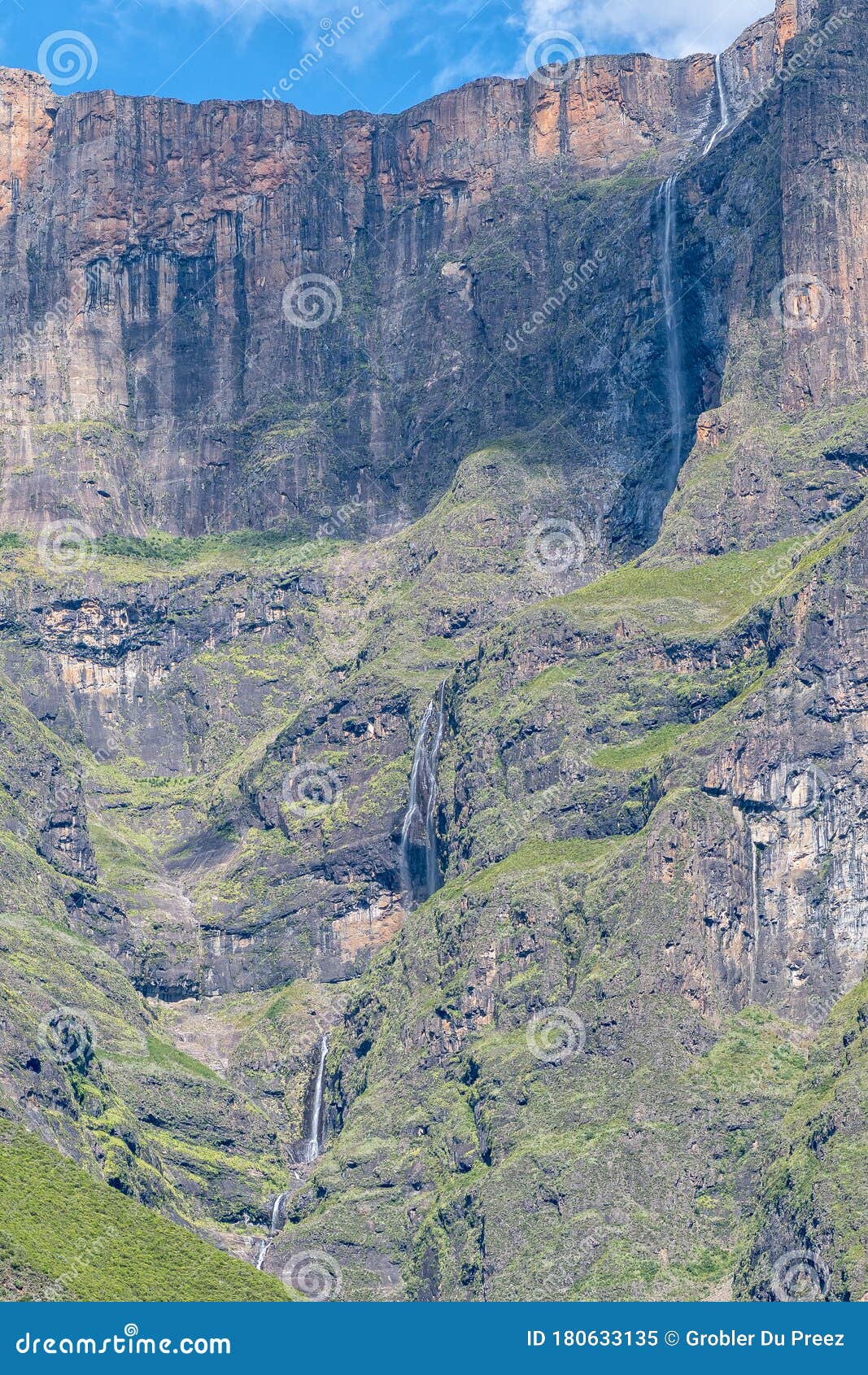 second tallest waterfall on earth, the tugela falls