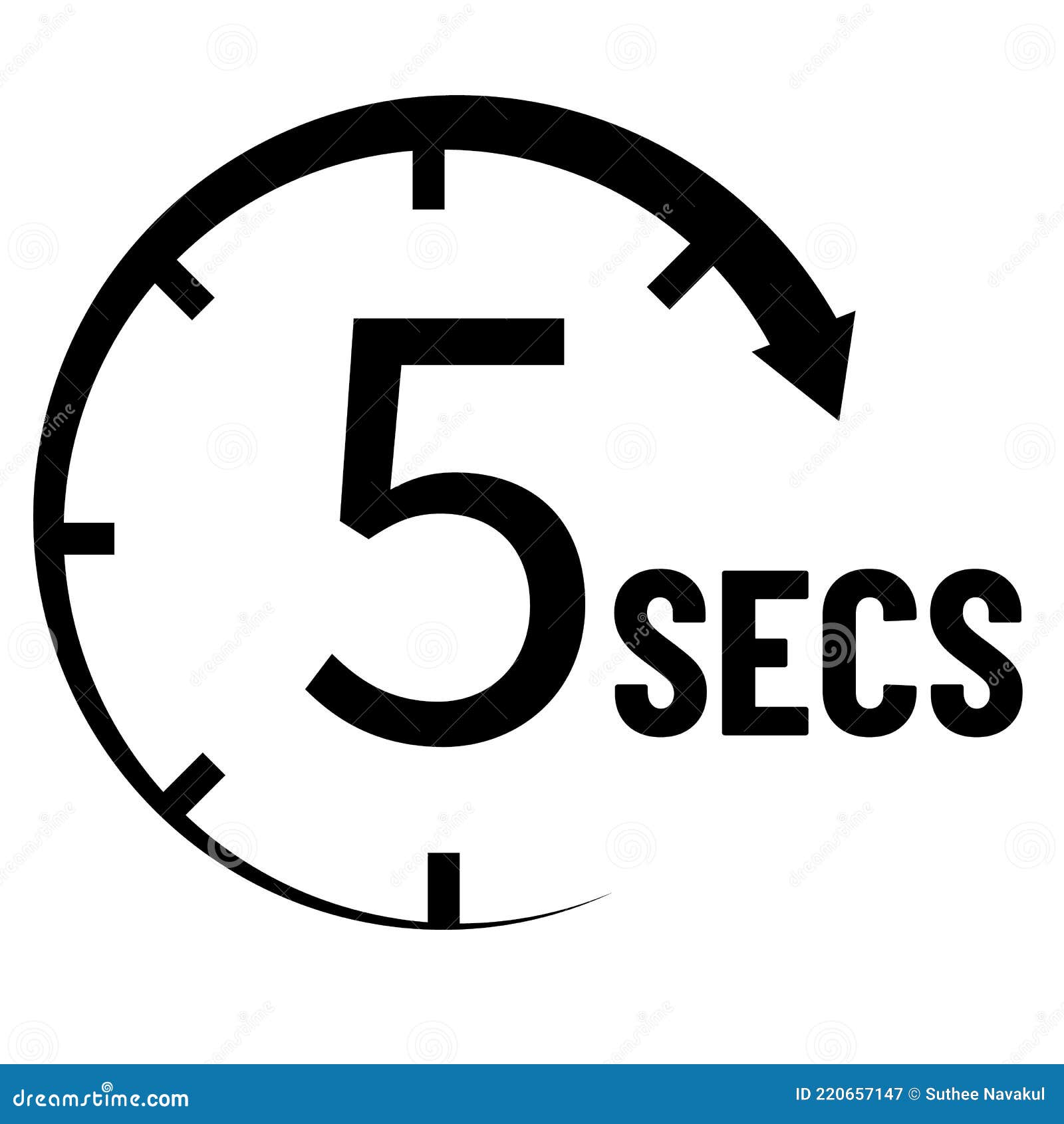 30 Seconds Countdown Timer Icon Set. Time Interval Icons. Stopwatch And