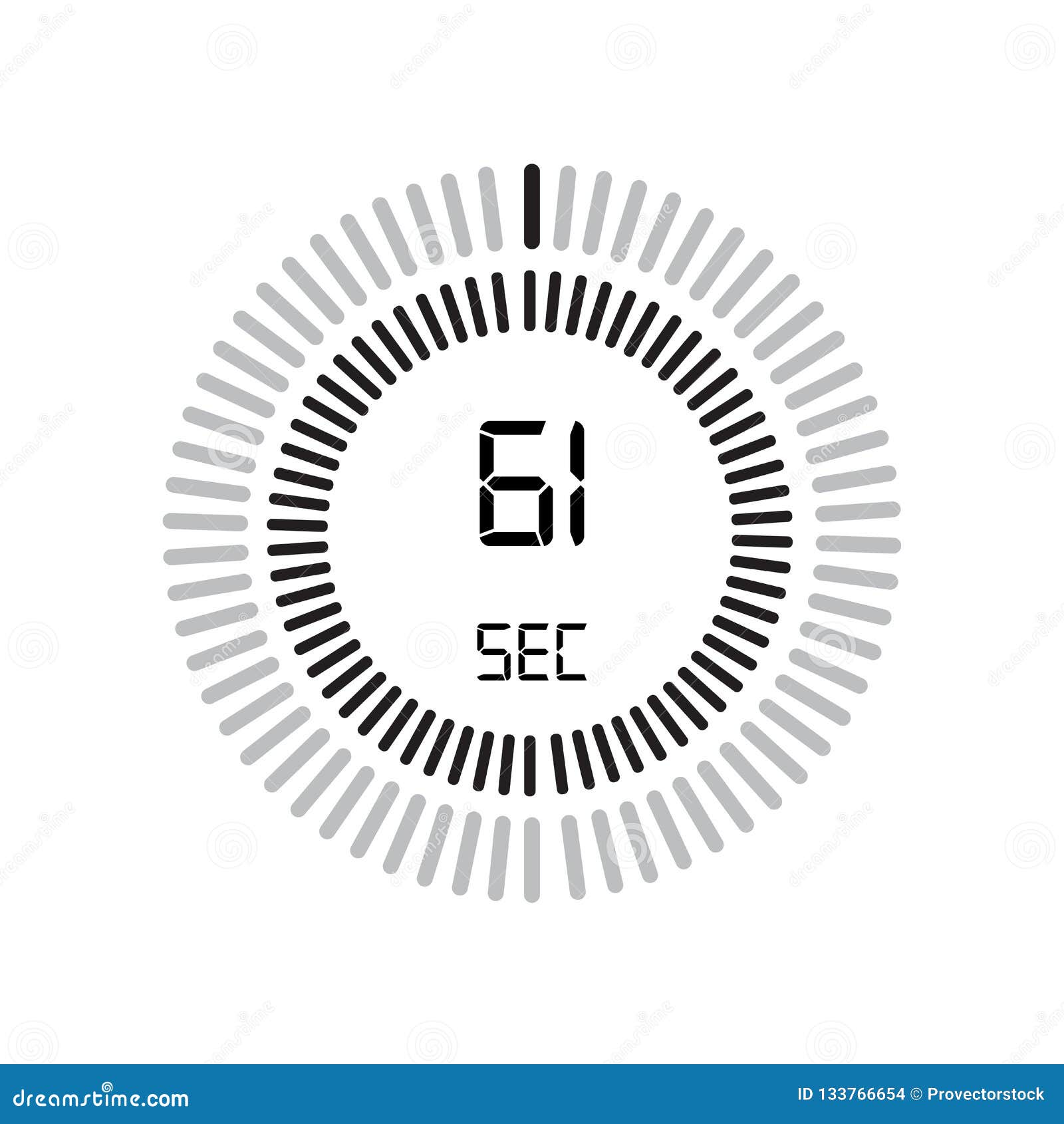 The 61 Seconds Icon Digital Timer Clock And Watch Timer Countdown The 61 Seconds Icon Digital Timer Clock And Watch Timer Countdown