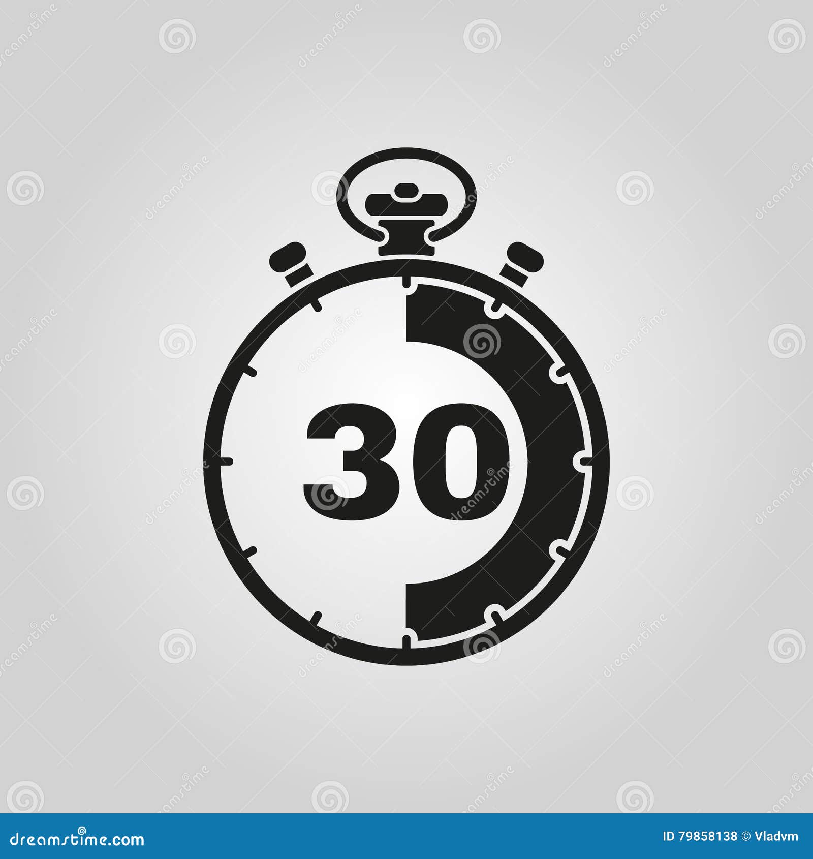 30 Seconds, Minutes Icon. Clock and Timer, Countdown Symbol. UI. Web. Logo. Sign. Flat Design. App. Stock Vector - Illustration of race, 79858138