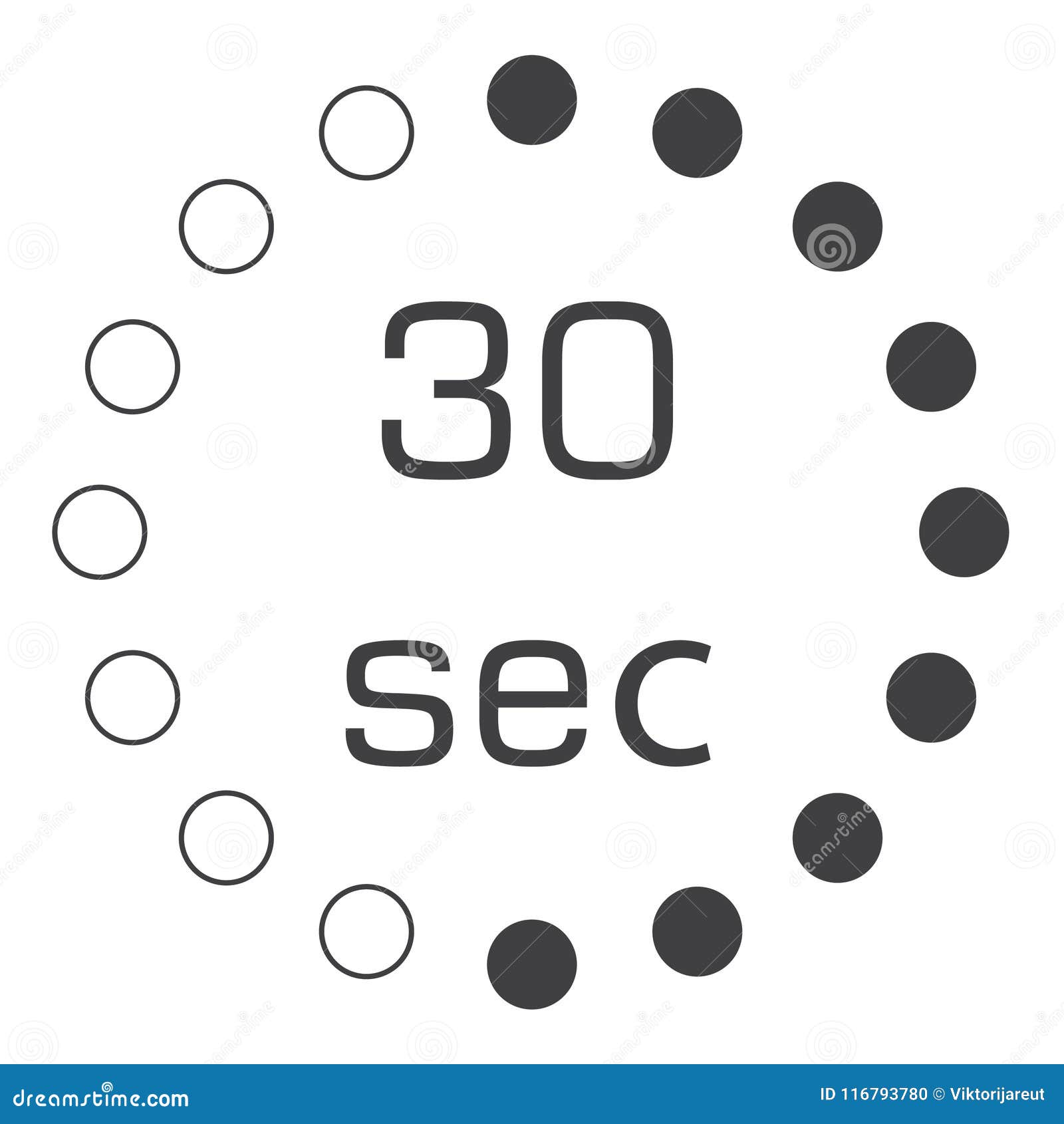 The Seconds, Stopwatch Icon, Timer. Clock and Watch, Timer, Countdown Symbol. Stock Illustration - Illustration of isolated, competition: 116793780