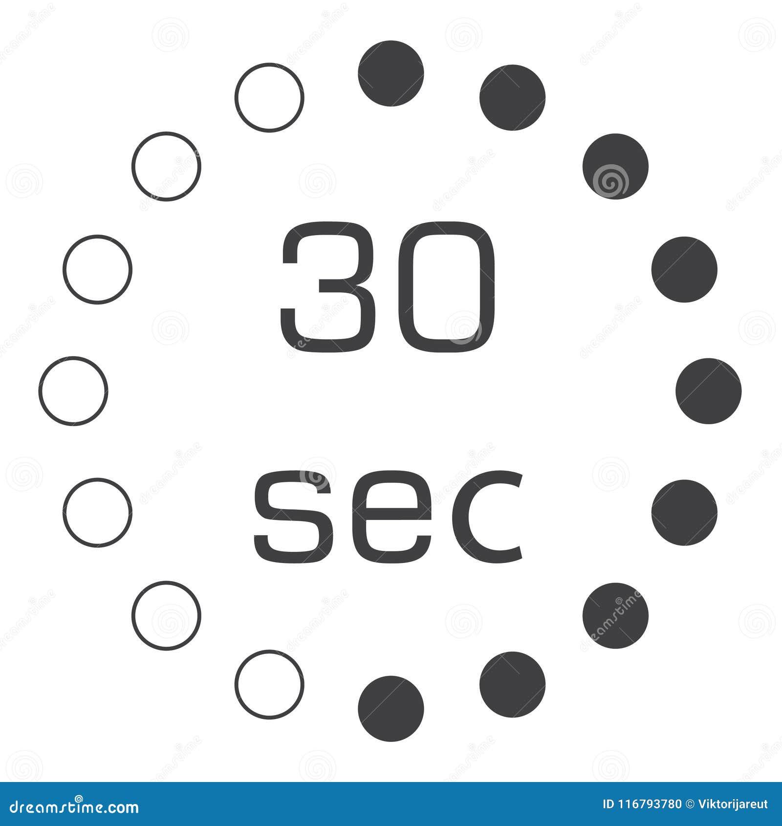 30 second timer clipart