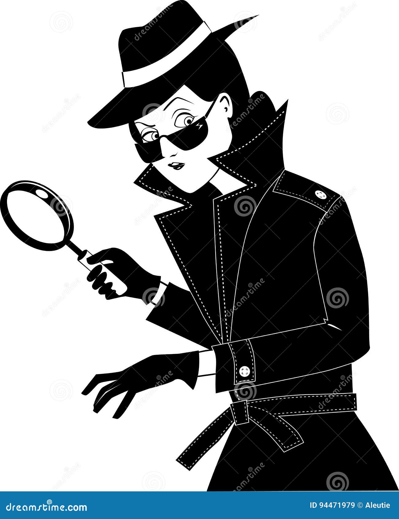 Secret agent clip-art stock vector. Illustration of international - 94471979