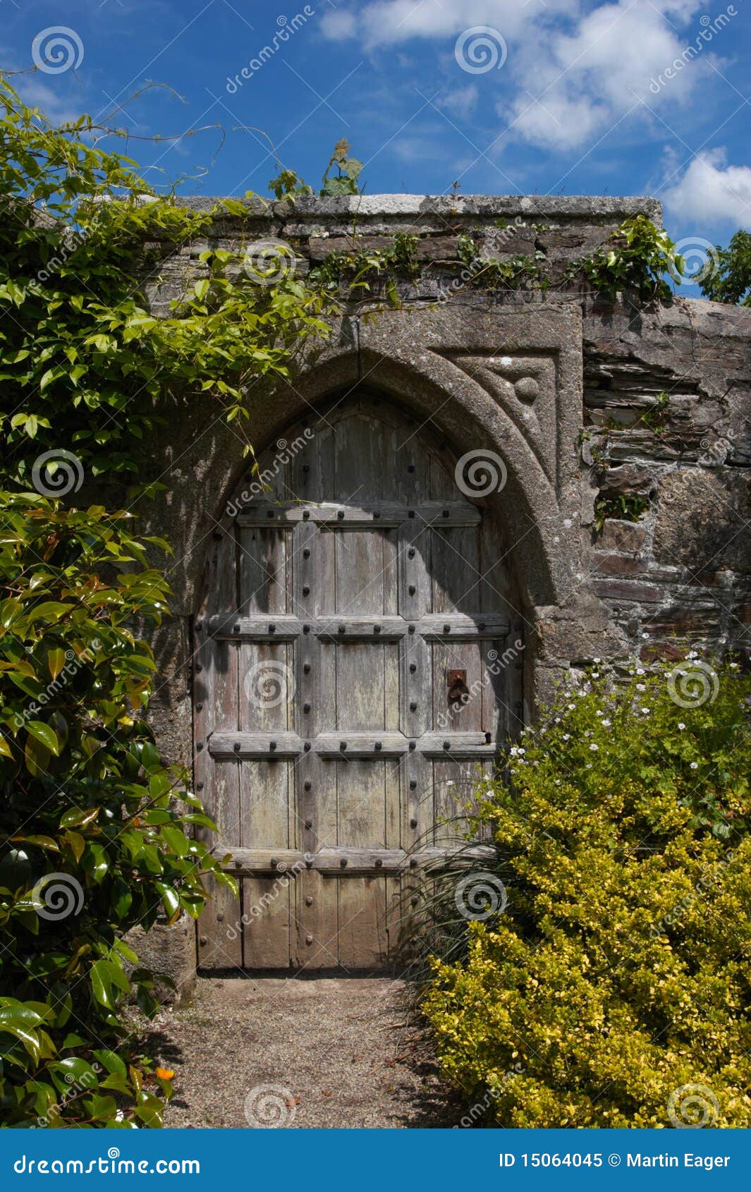 Secret Door To The Magic Garden Stock Image - Image: 15064045
