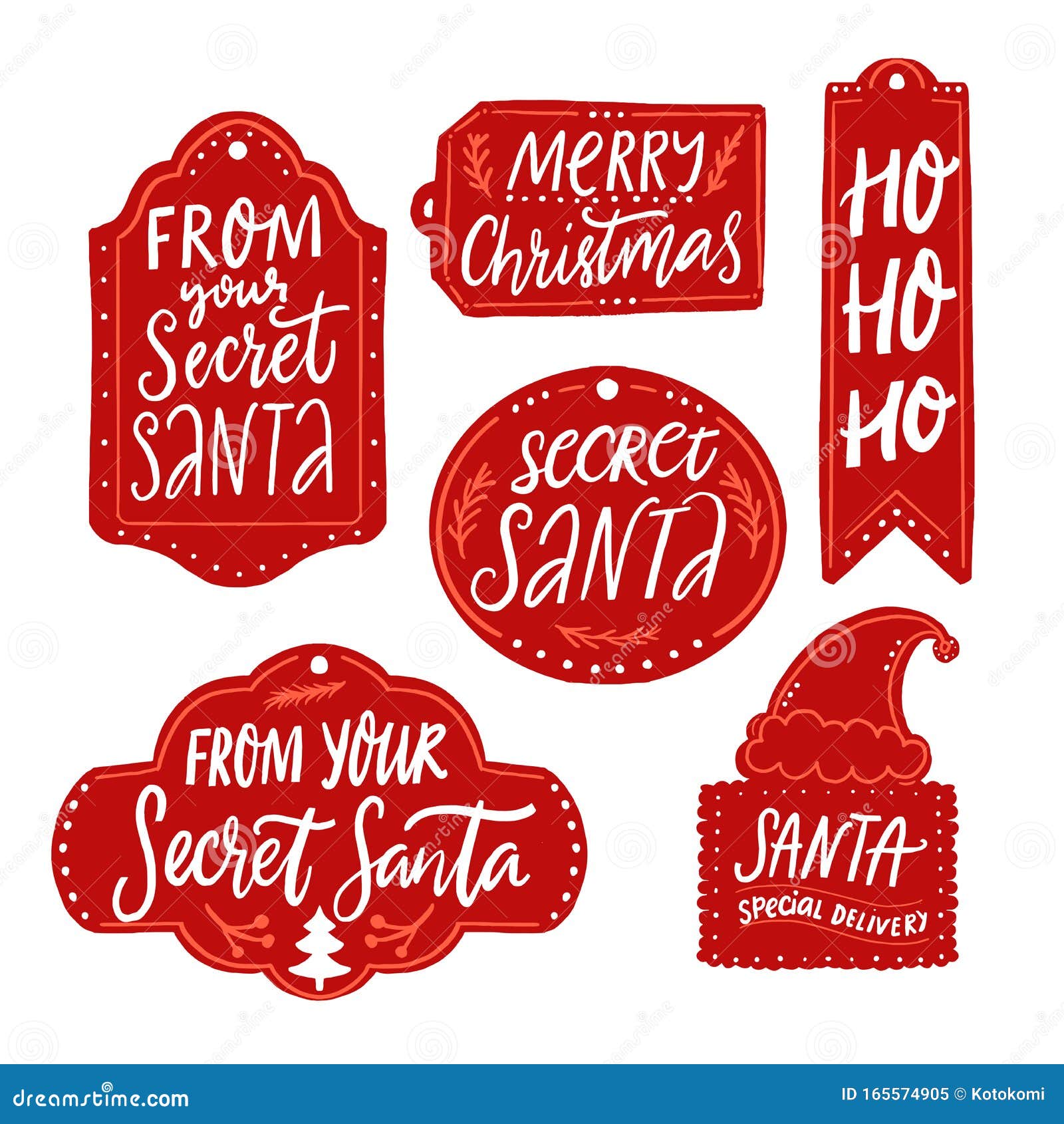 Free Printable Secret Santa Tags