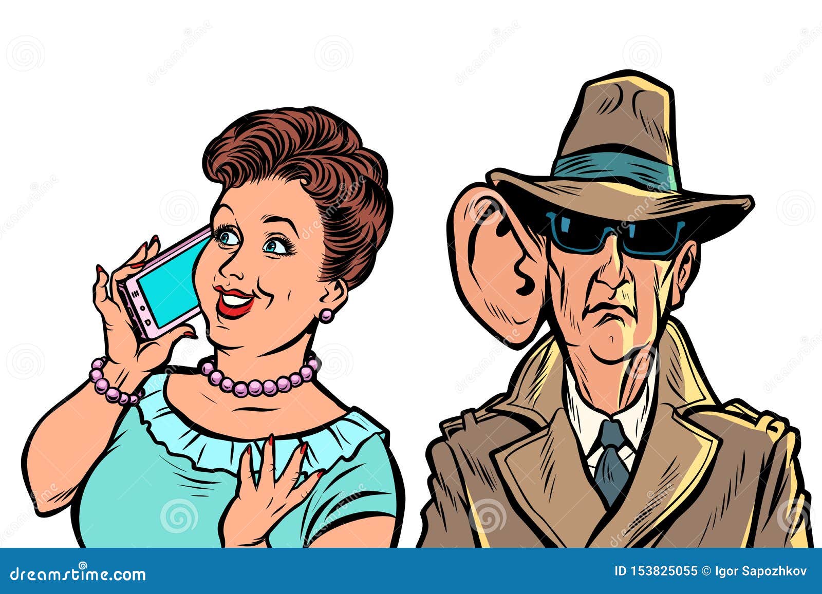 The Secret Services of the State Eavesdrop on Telephone Conversations