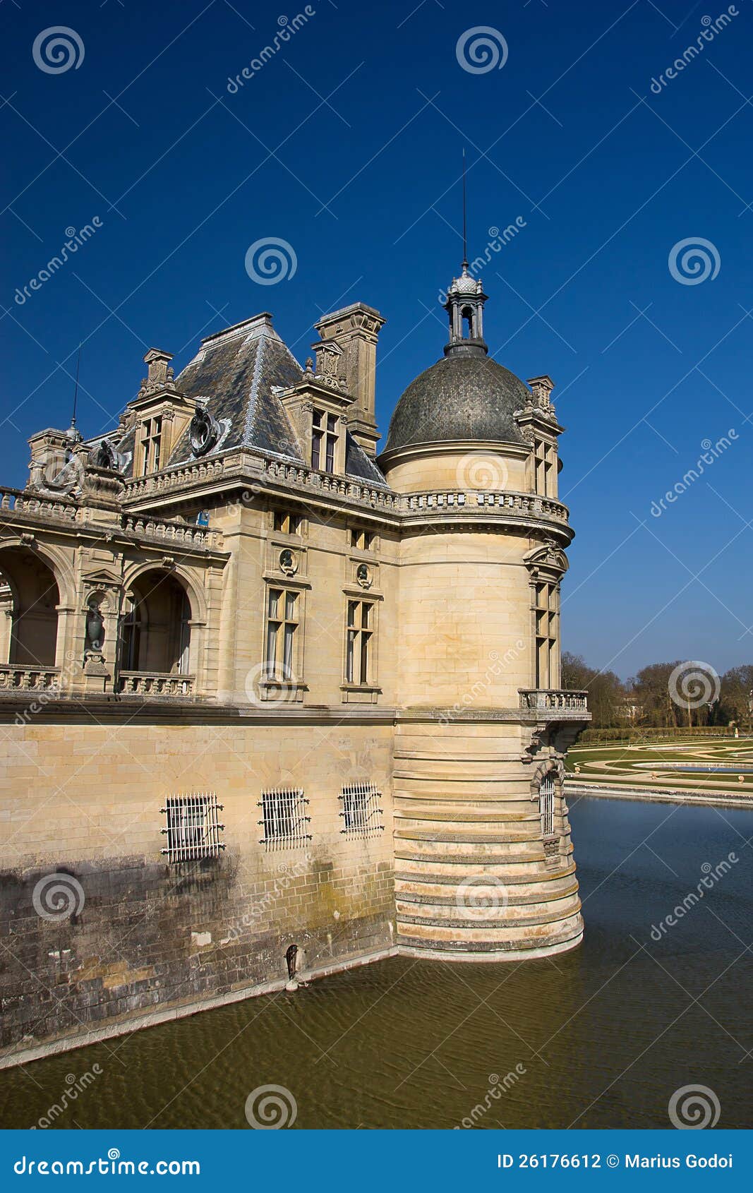 Section of the Chantilly Castle, France