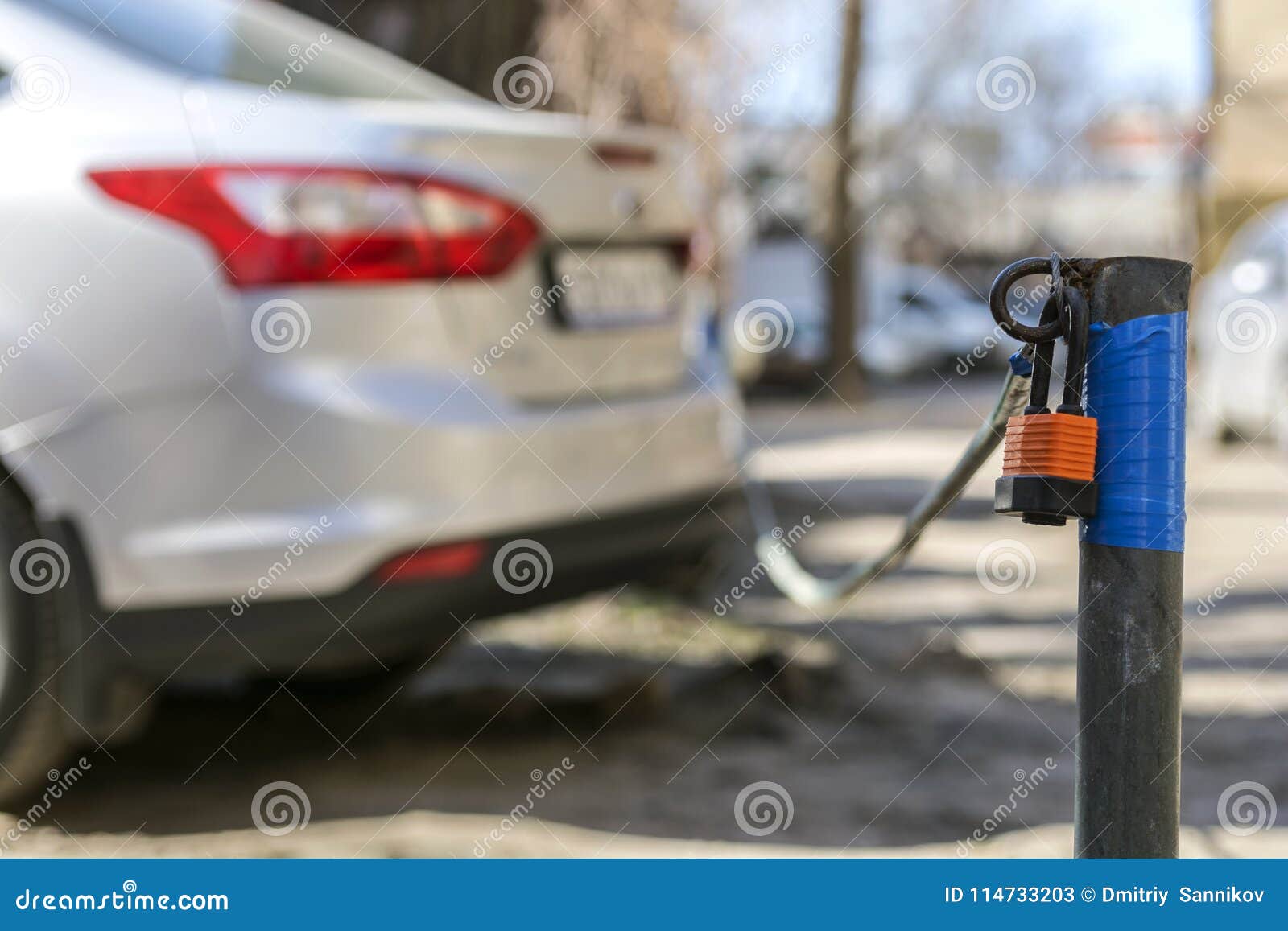 Secure car parking stock image. Image of intelligent 114733203