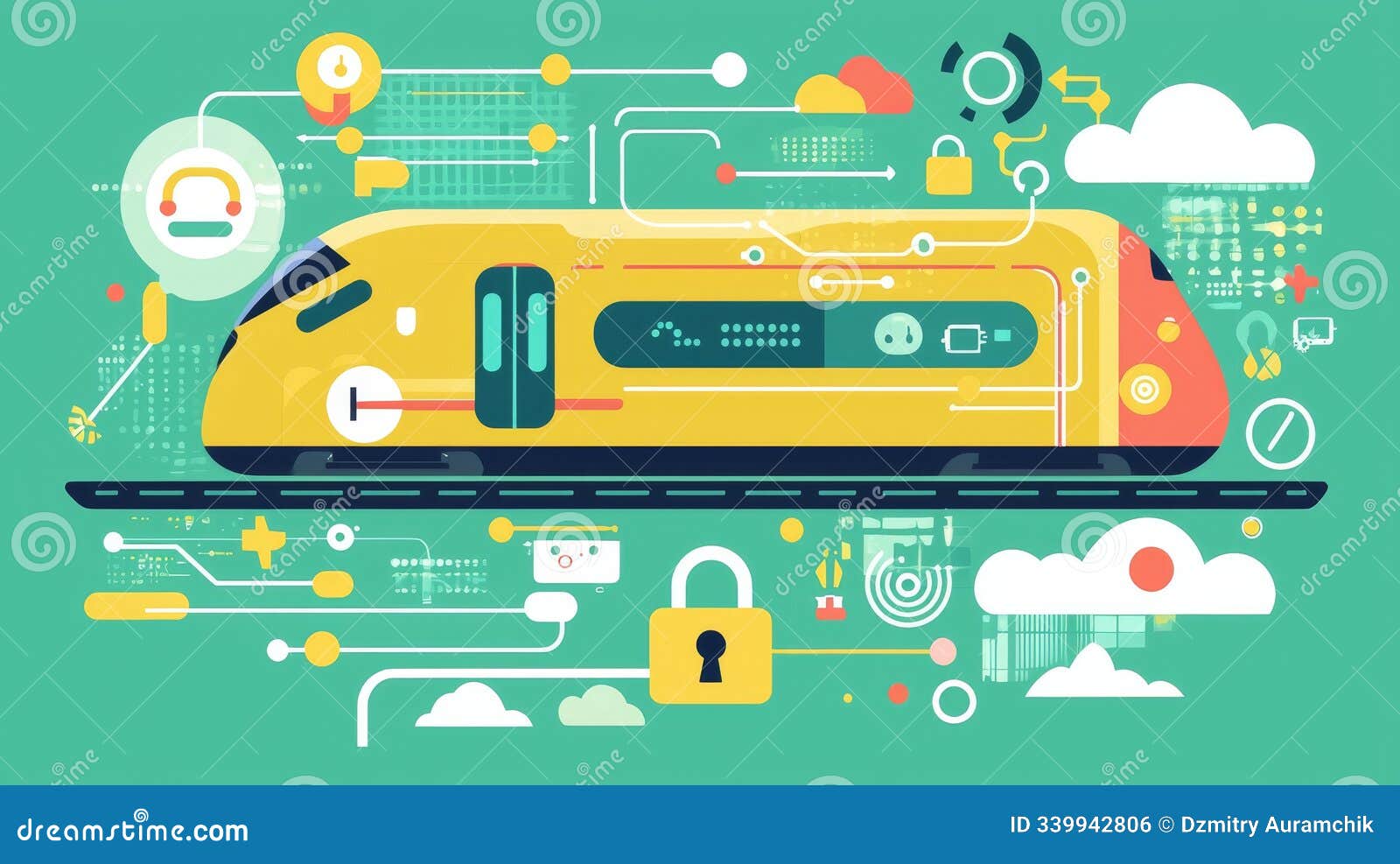 secure high-speed railway with advanced encryption technology to enhance cyber security