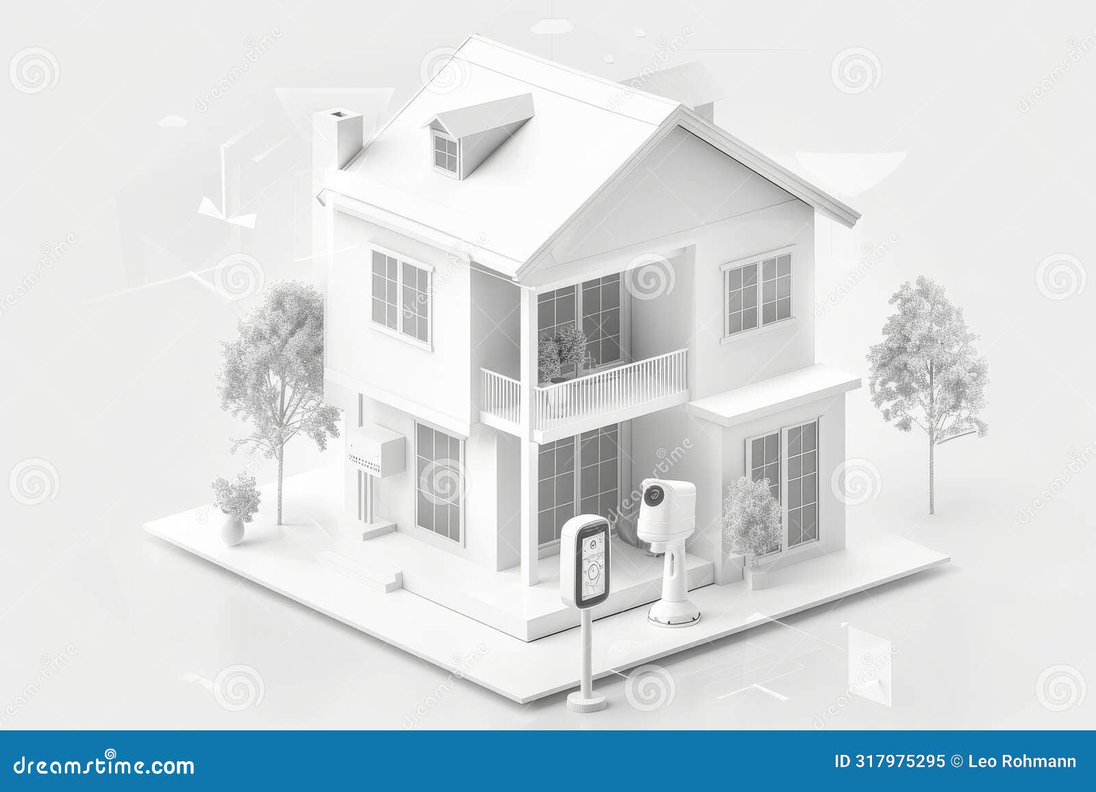 secure your home with a smart alarm system, integrating cutting-edge social icons for comprehensive security and modern camera cov