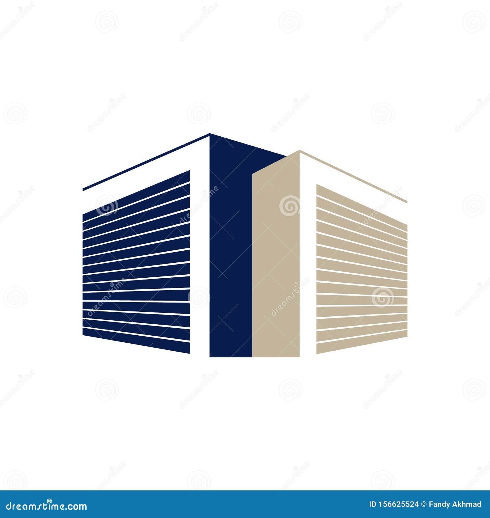 Secured Public Self Storage Logo Design Vector Illustration Stock