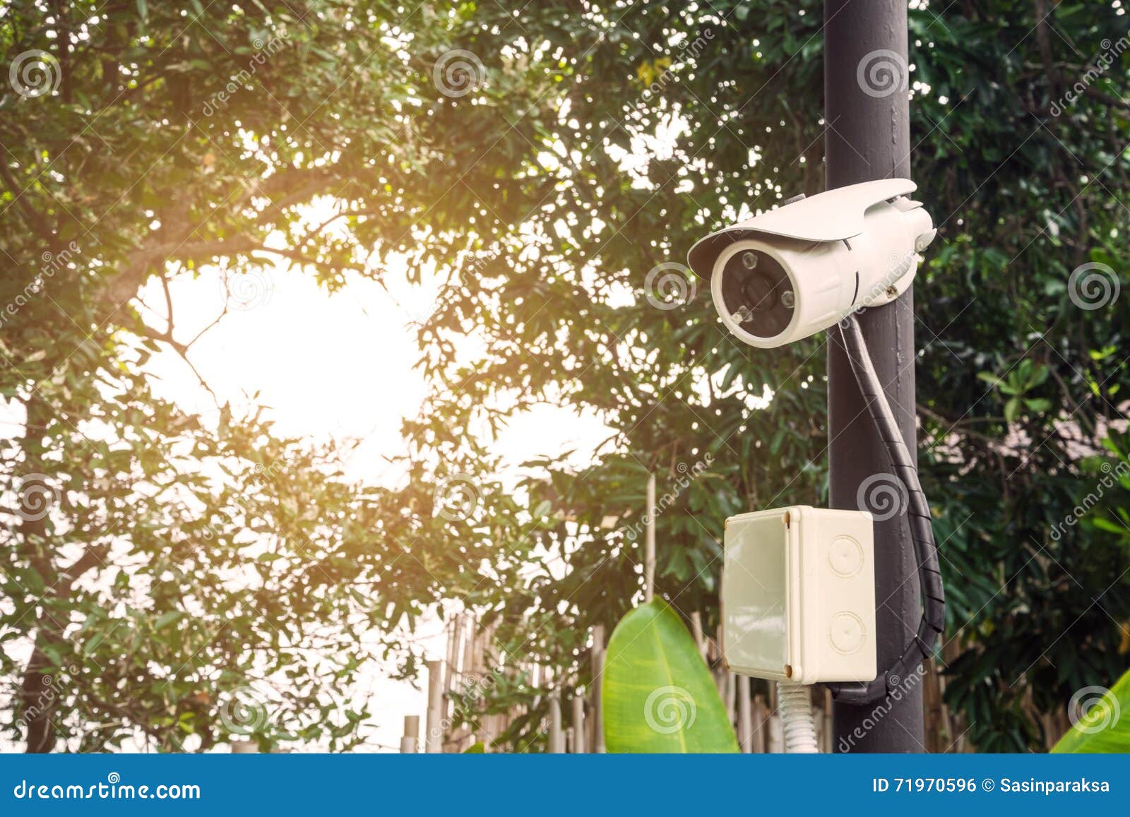 Security Camera with Bright Sunlight Stock Photo Image of safe