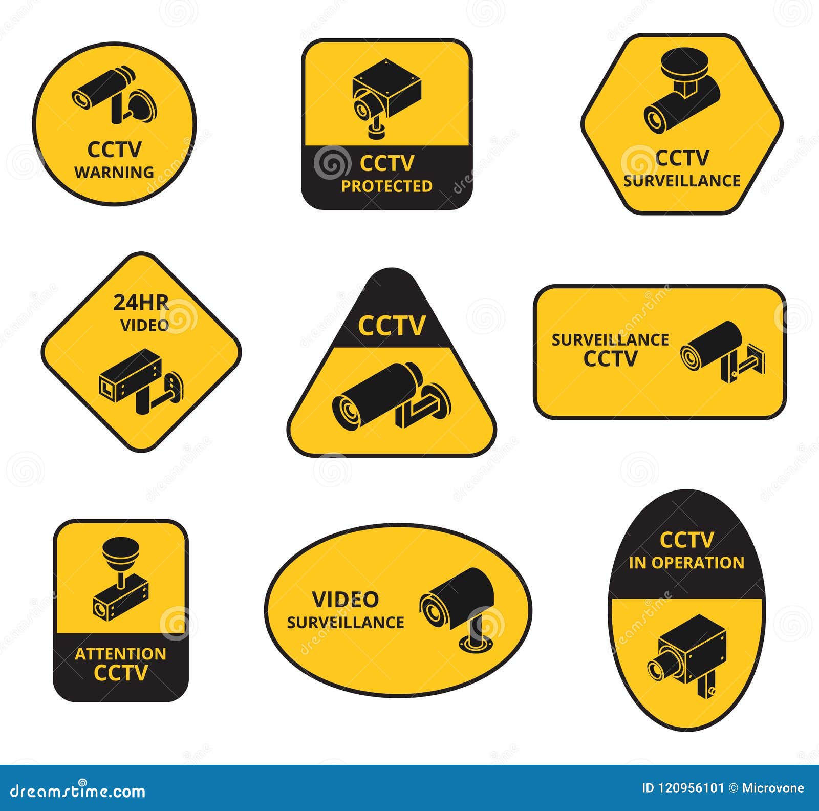 A4 Sticker - CCTV Closed Circuit Television Sign 200mm x 300mm MISC4 