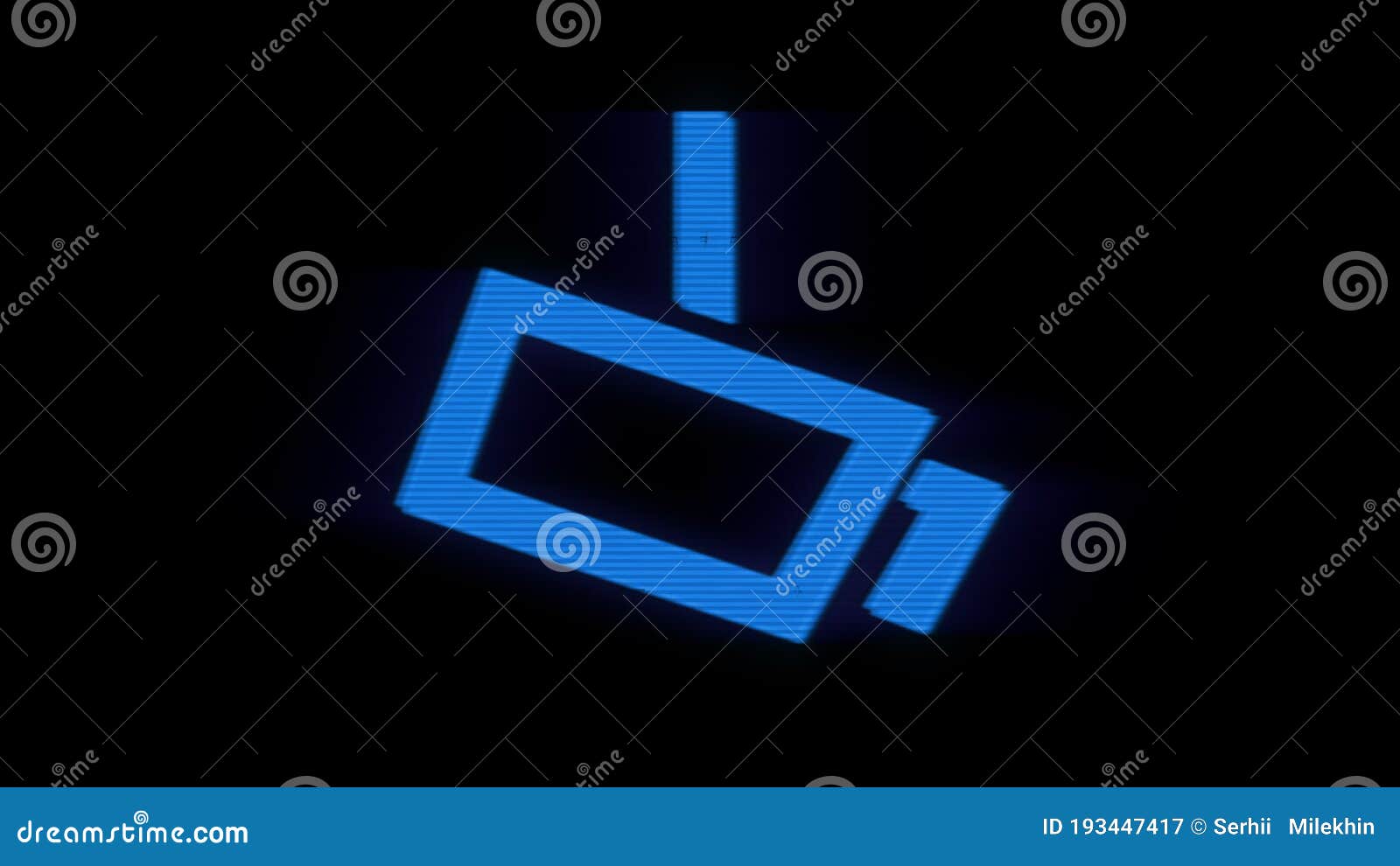 Security Camera with Digital Glitch Effect in Surveillance. Dynamic Old