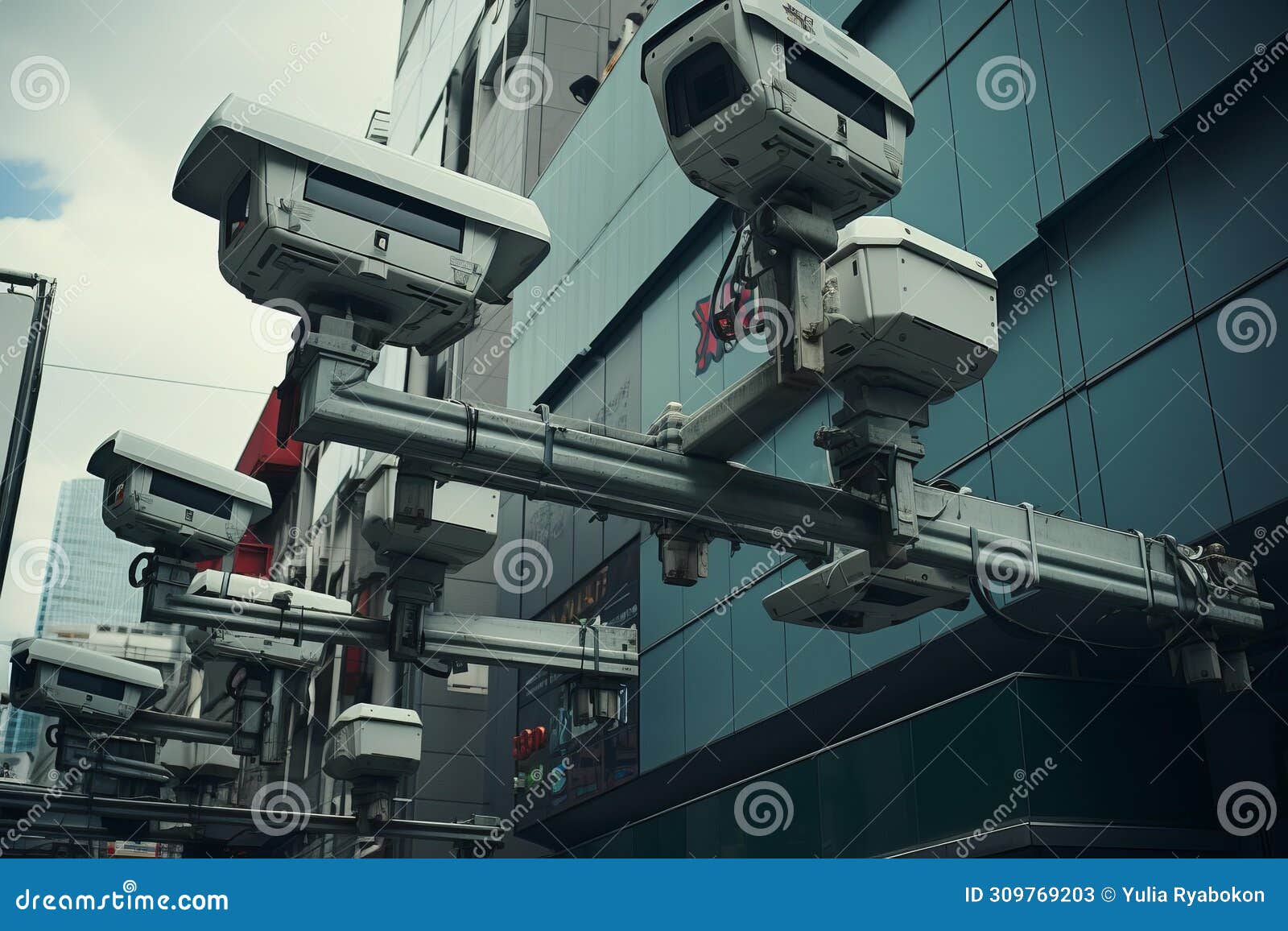 Security Camera. Generate Ai Stock Image Circuit Diagram