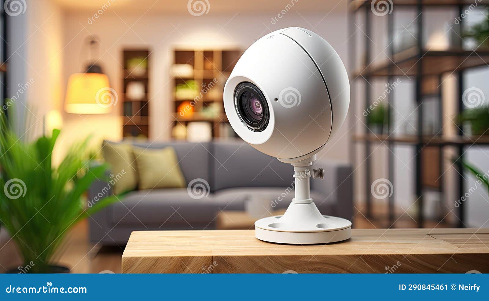 Security Camera in Living Room Stock Image Image of design, wall